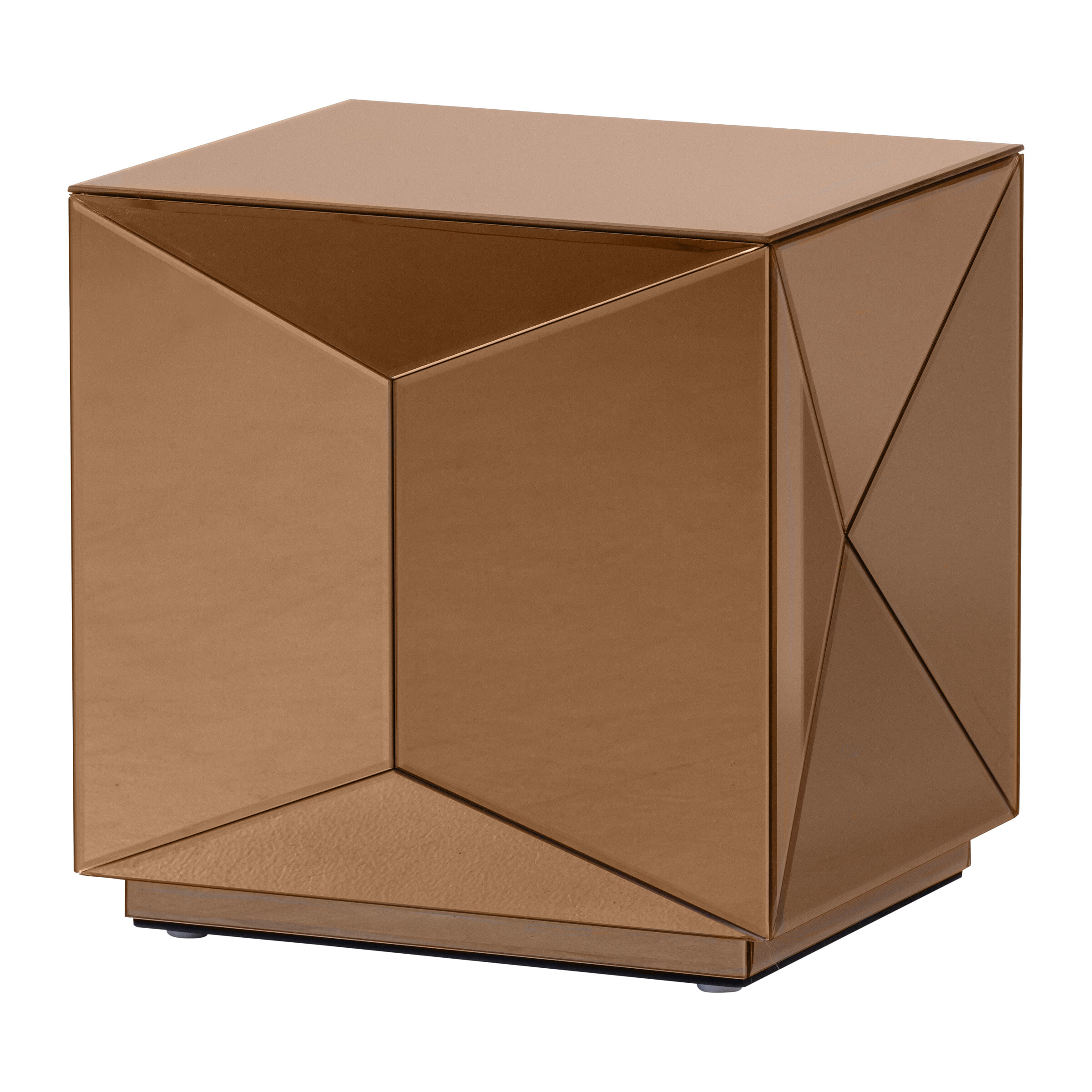 WOOOD Bijzettafel Glintz MDF en spiegelglas