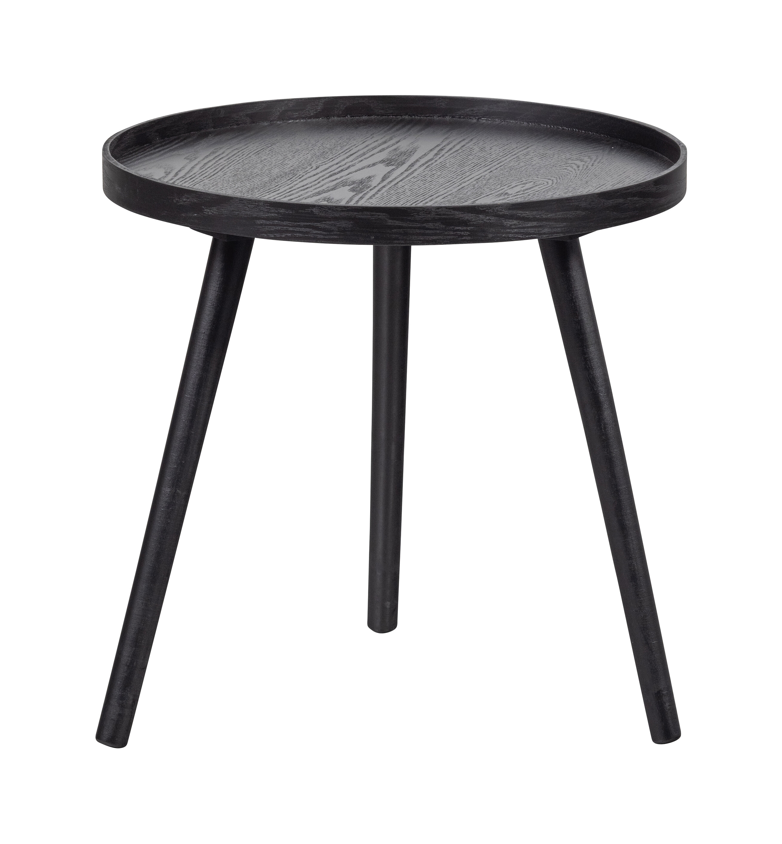WOOOD Bijzettafel Mesa 45cm - Zwart - Rond | WOOOD