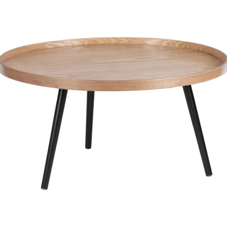 WOOOD Bijzettafel Mesa 78cm - Naturel - Rond | WOOOD
