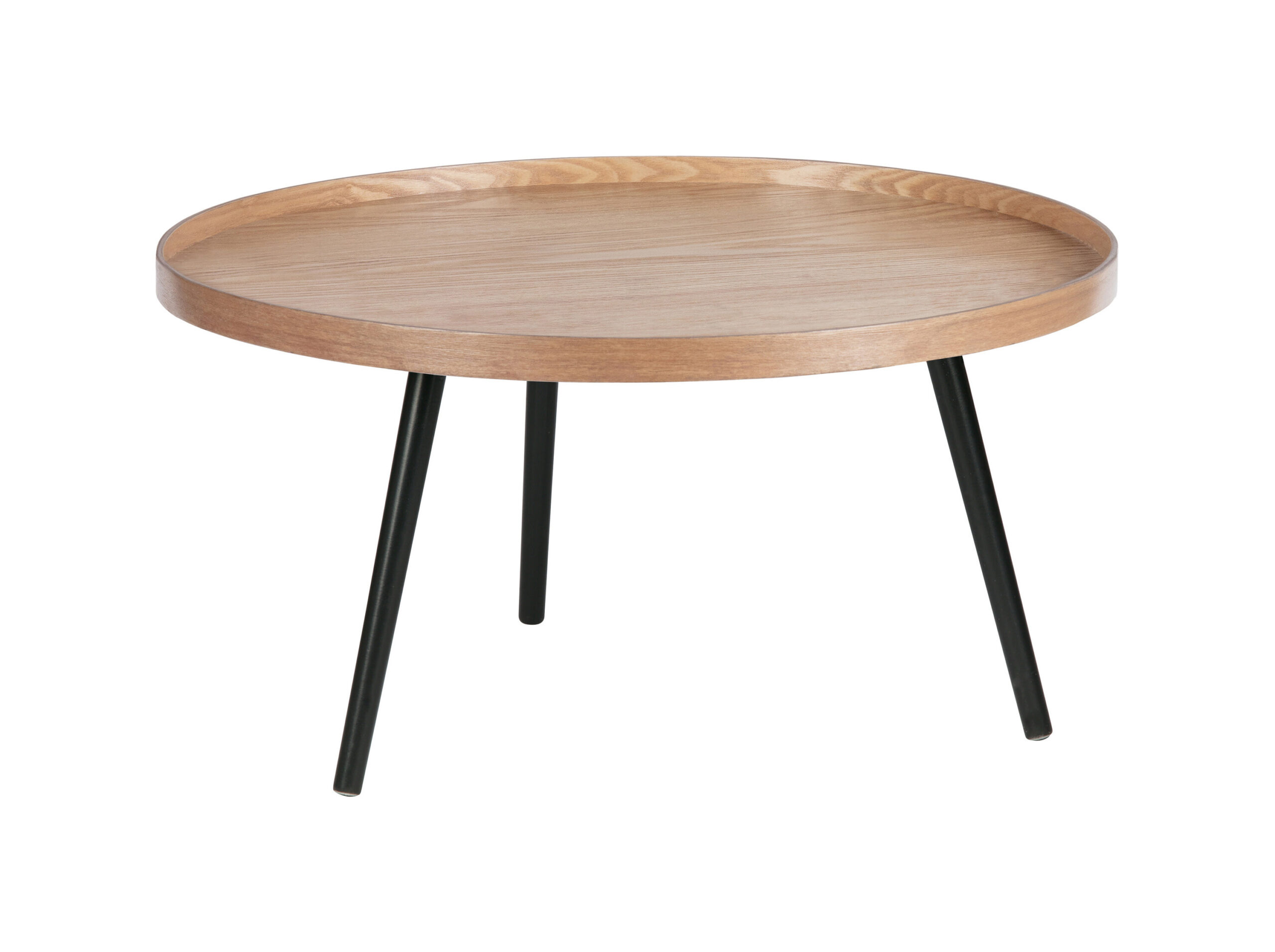 WOOOD Bijzettafel Mesa 78cm - Naturel - Rond | WOOOD
