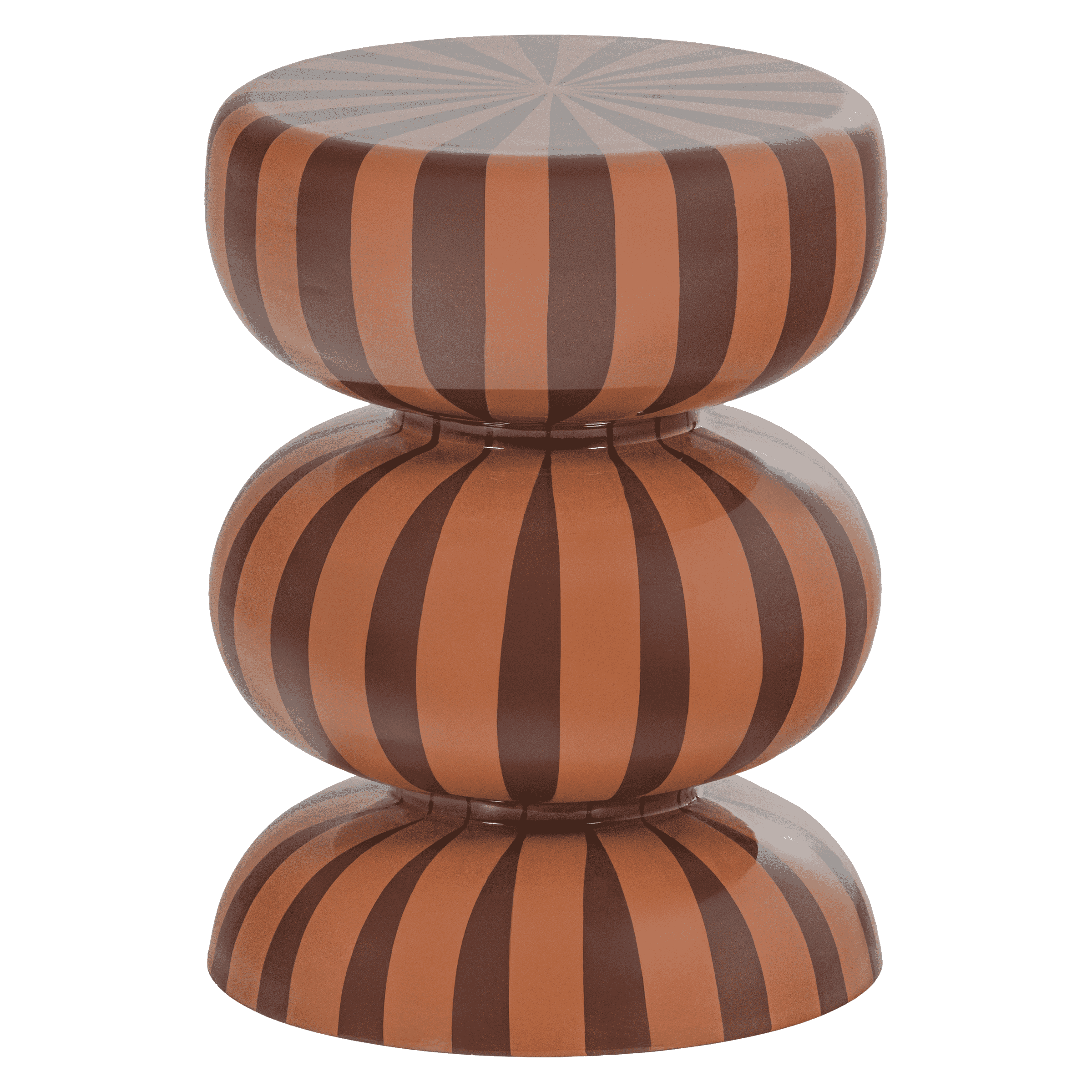 WOOOD Bijzettafel Ravo 36cm - Bruin/Roze - Rond | WOOOD