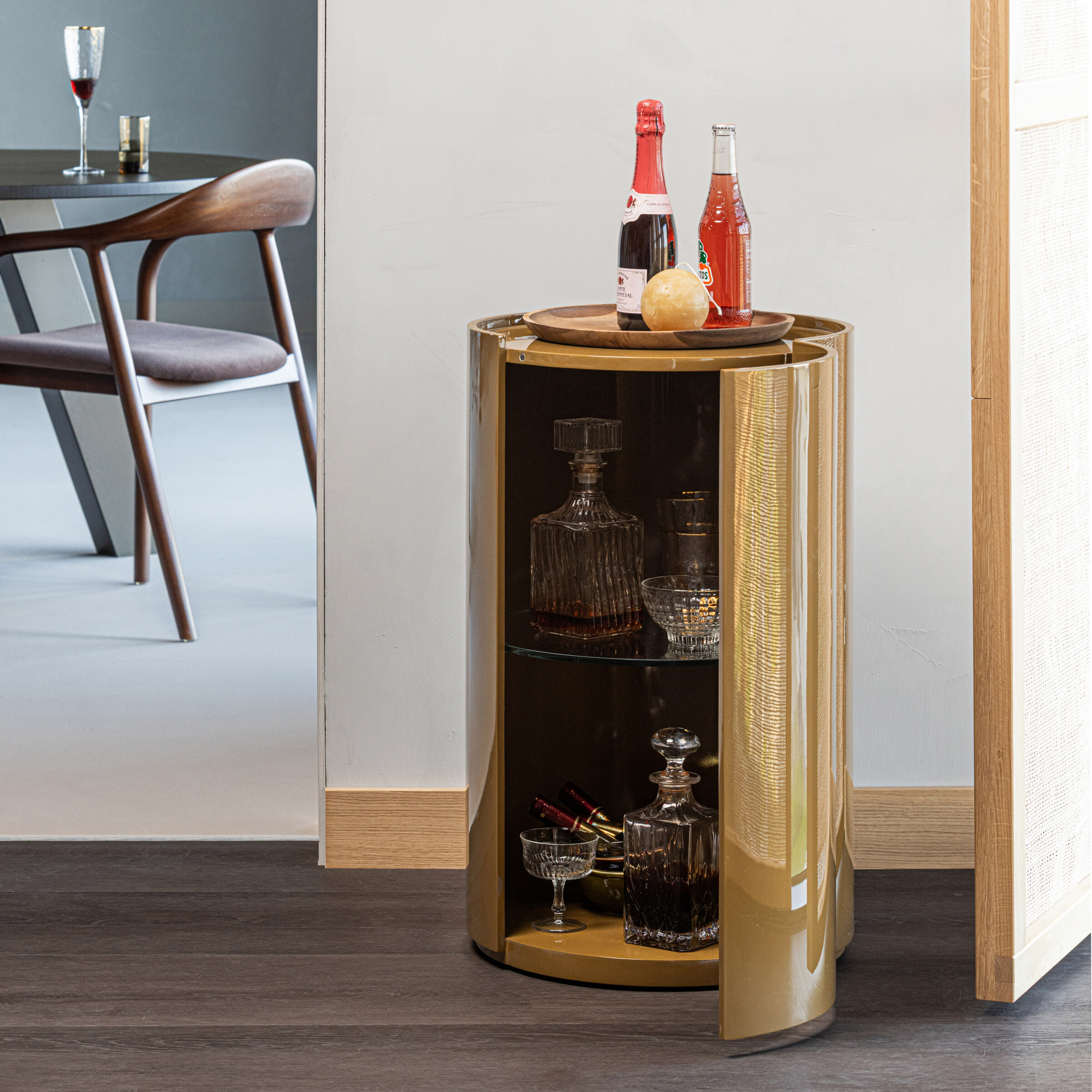 WOOOD Bijzettafel Sera 72cm - Honey Yellow - Rond | WOOOD