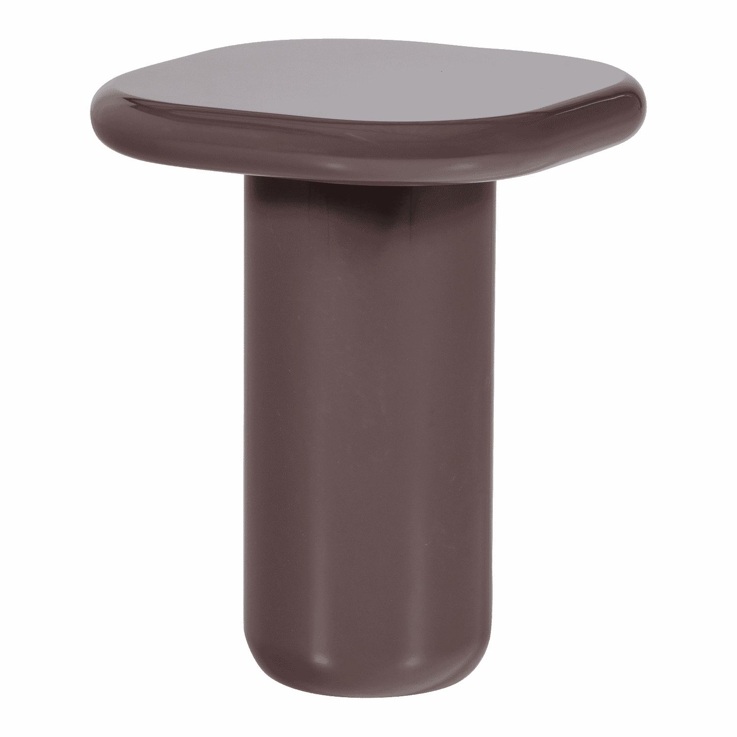 WOOOD Bijzettafel Zava 50 x 50cm - Donkerbruin - Ovaal | WOOOD