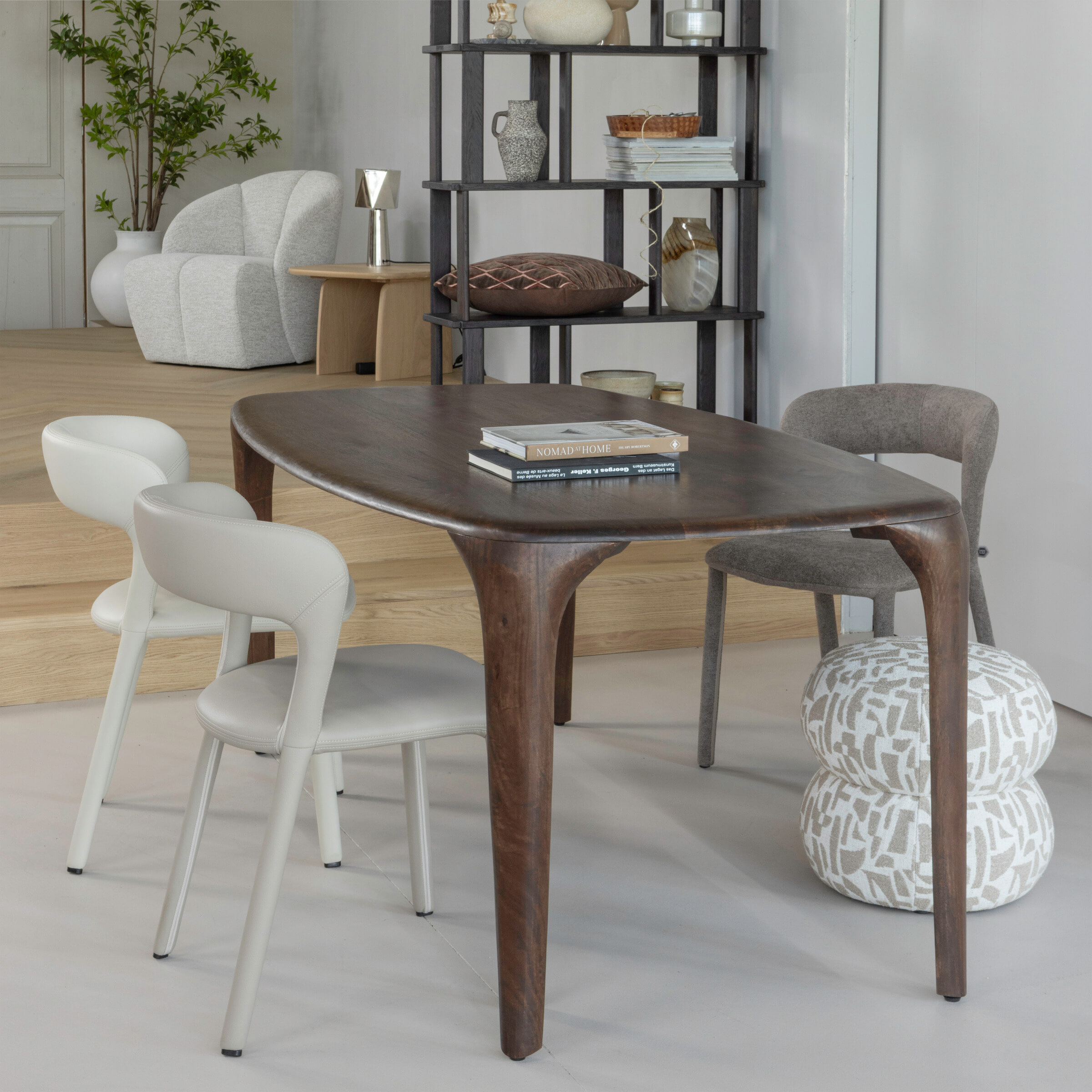 WOOOD Deens Ovale Eettafel Fiore Mangohout