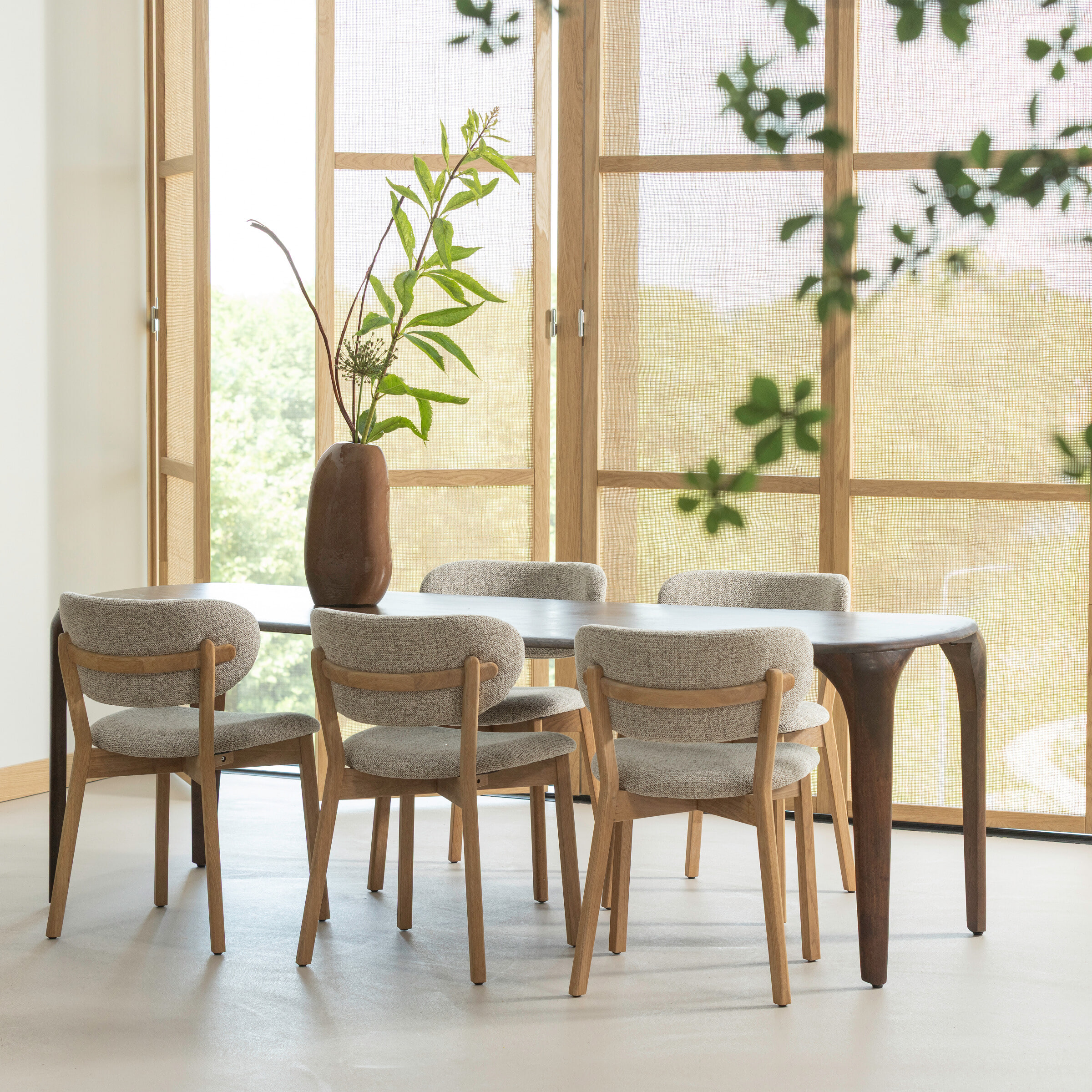 WOOOD Deens Ovale Eettafel Fiore Mangohout
