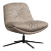 WOOOD Draaifauteuil Arve Geweven stof - Naturel | WOOOD