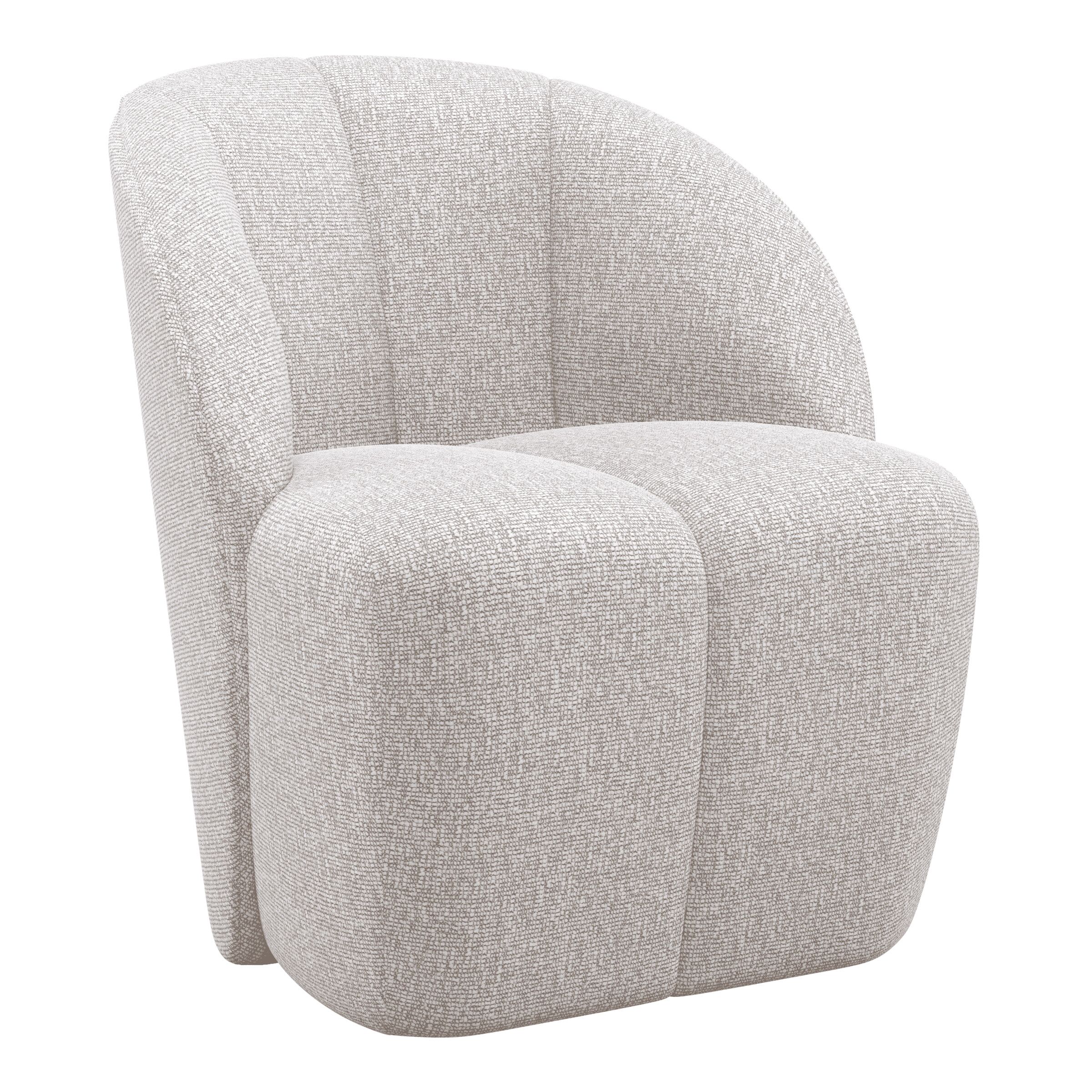 WOOOD Draaifauteuil Mojo Bouclé - Ecru | WOOOD
