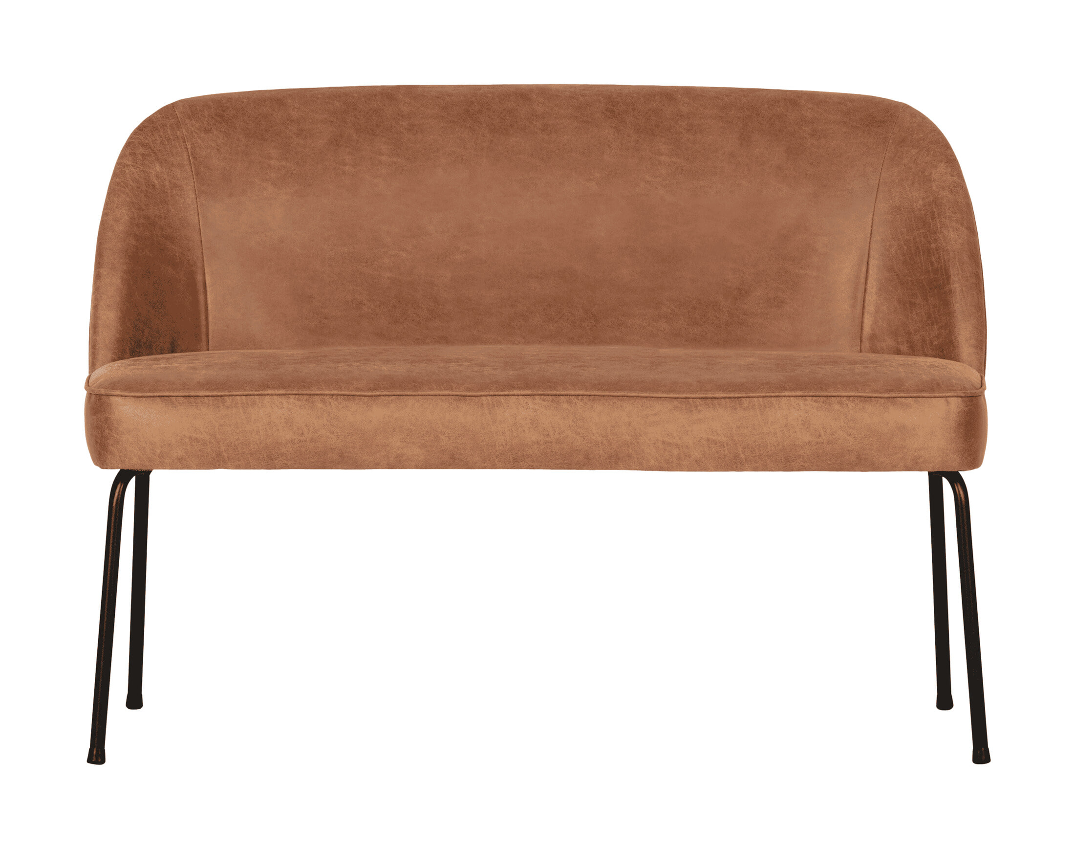 WOOOD Eetkamerbank Vogue Leder - Cognac - BePureHome | WOOOD