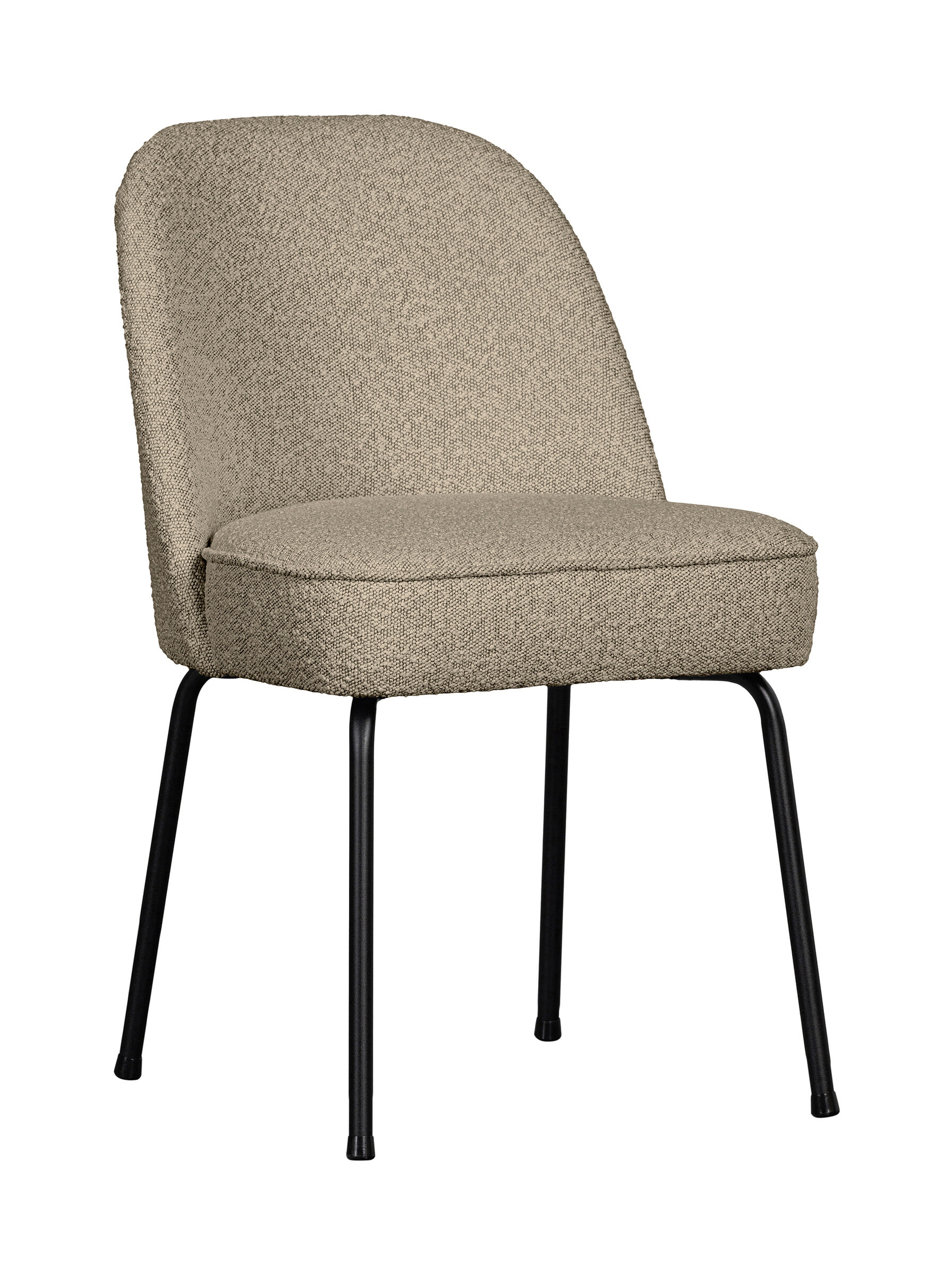 WOOOD Eetkamerstoel Vogue Bouclé - Beige - BePureHome | WOOOD