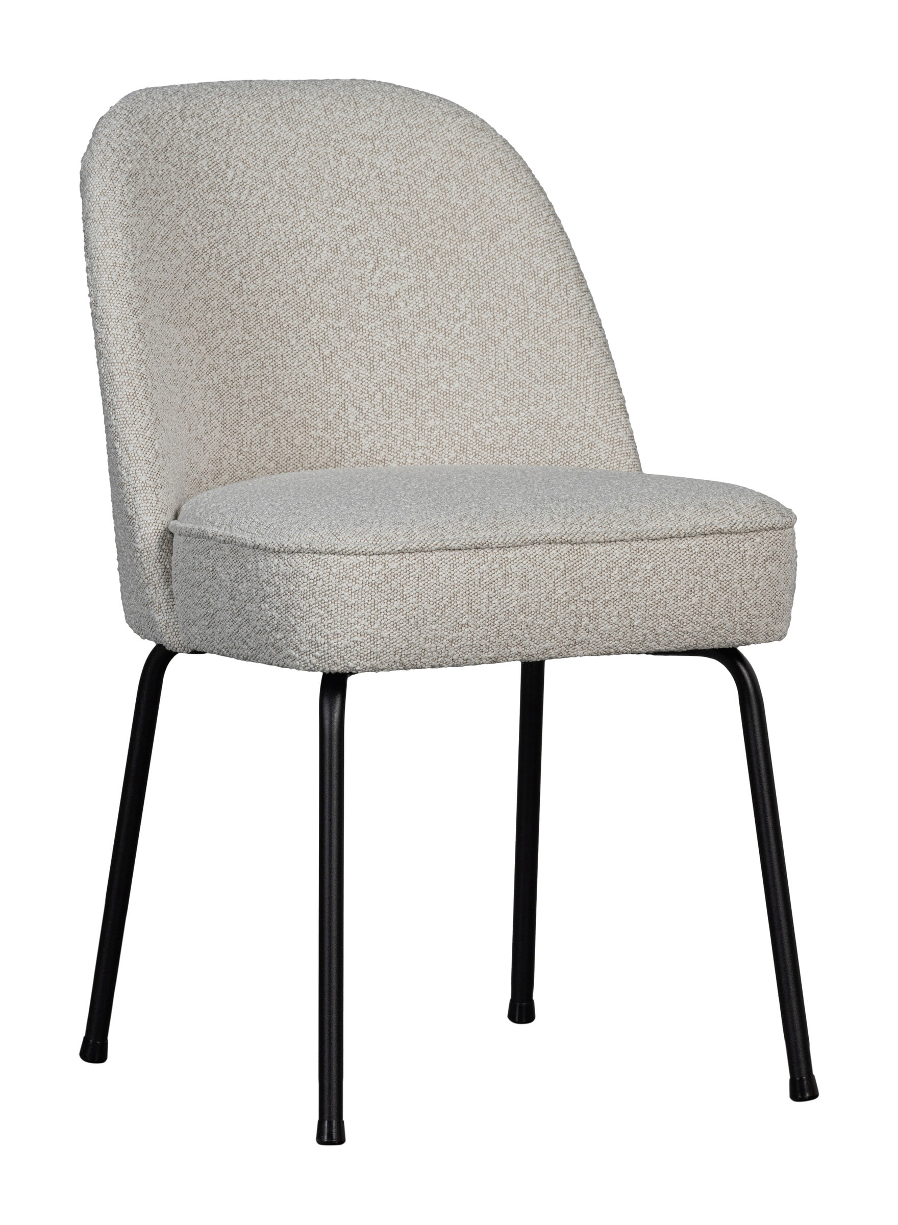 WOOOD Eetkamerstoel Vogue Bouclé - Naturel - BePureHome | WOOOD
