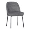 WOOOD Eetkamerstoel Vogue Geweven - Zwart/Grijs - BePureHome | WOOOD