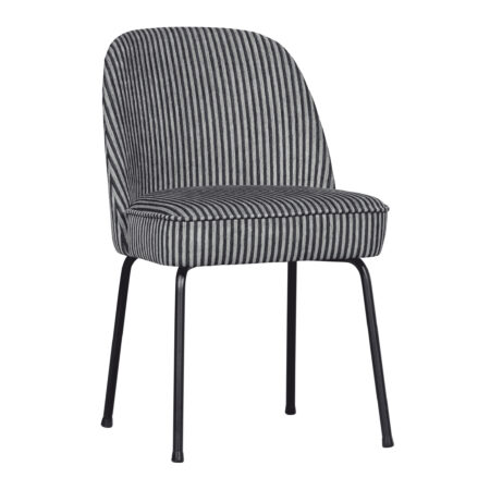 WOOOD Eetkamerstoel Vogue Geweven - Zwart/Grijs - BePureHome | WOOOD