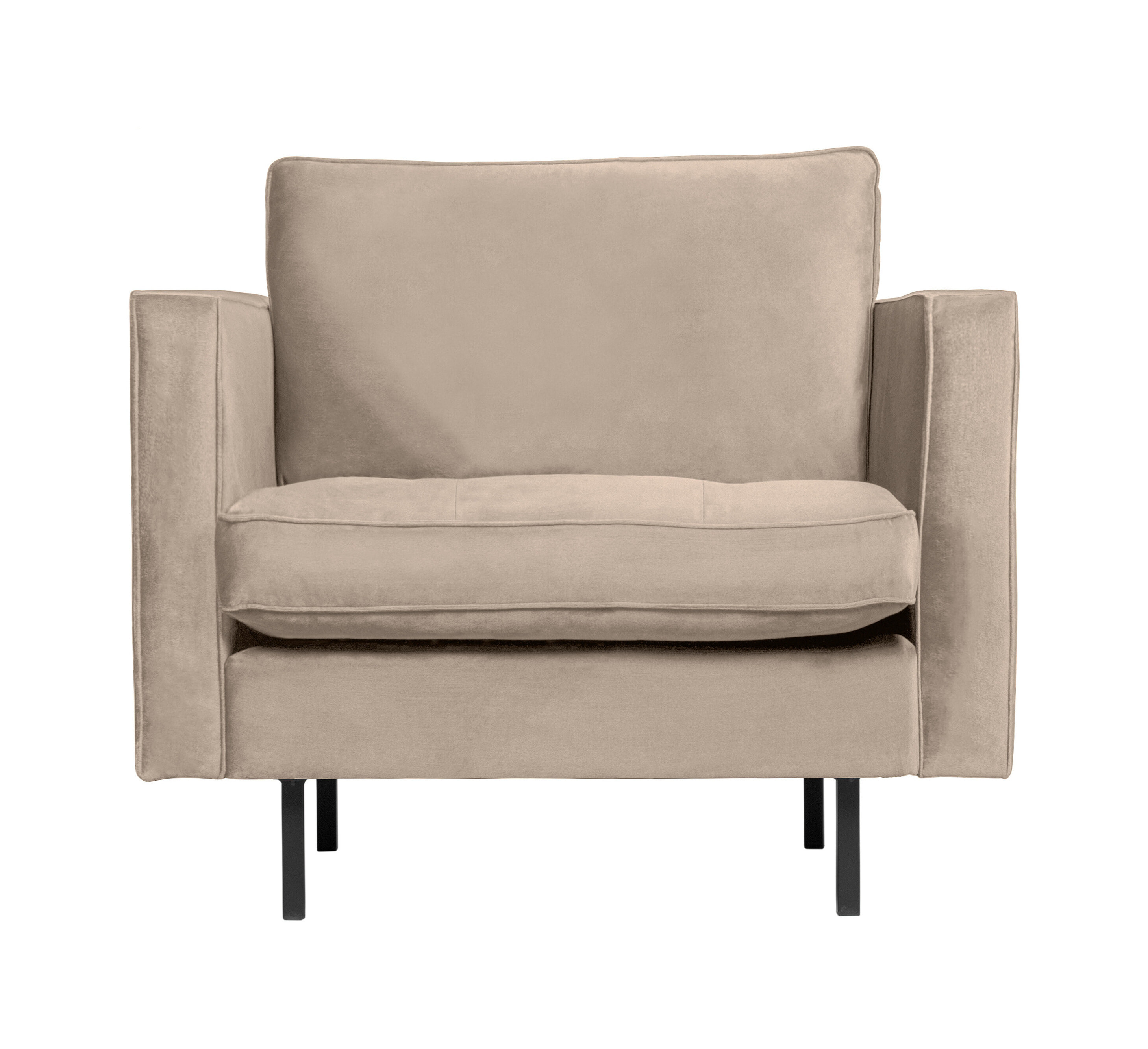 WOOOD Fauteuil Rodeo Classic Velvet - Khaki - BePureHome | WOOOD