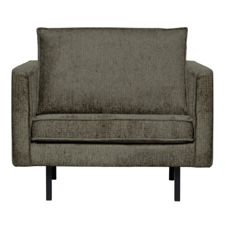 WOOOD Fauteuil Rodeo Structure Velvet - Frost - BePureHome | WOOOD