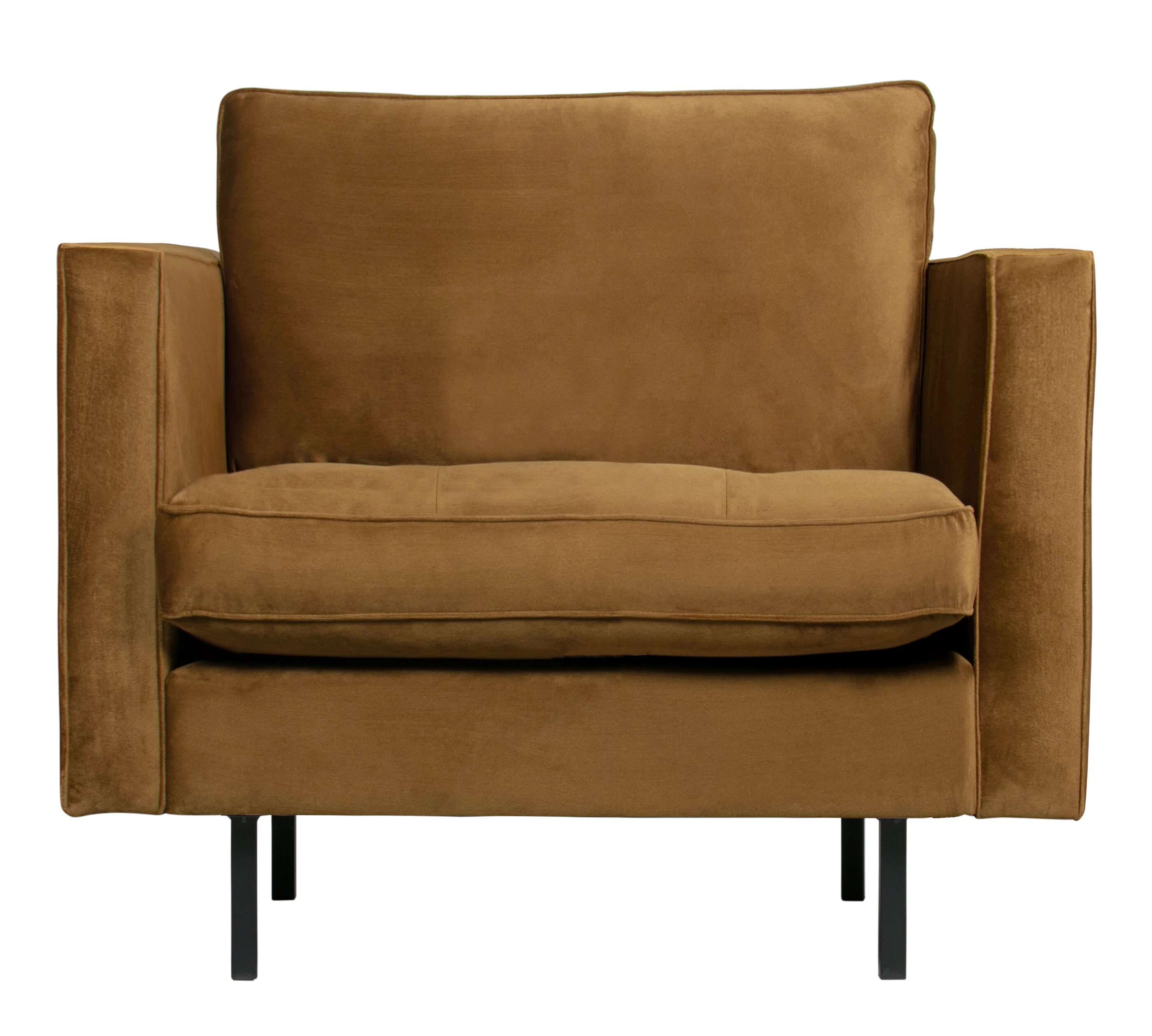 WOOOD Fauteuil Rodeo Velvet - Honing Geel - BePureHome | WOOOD