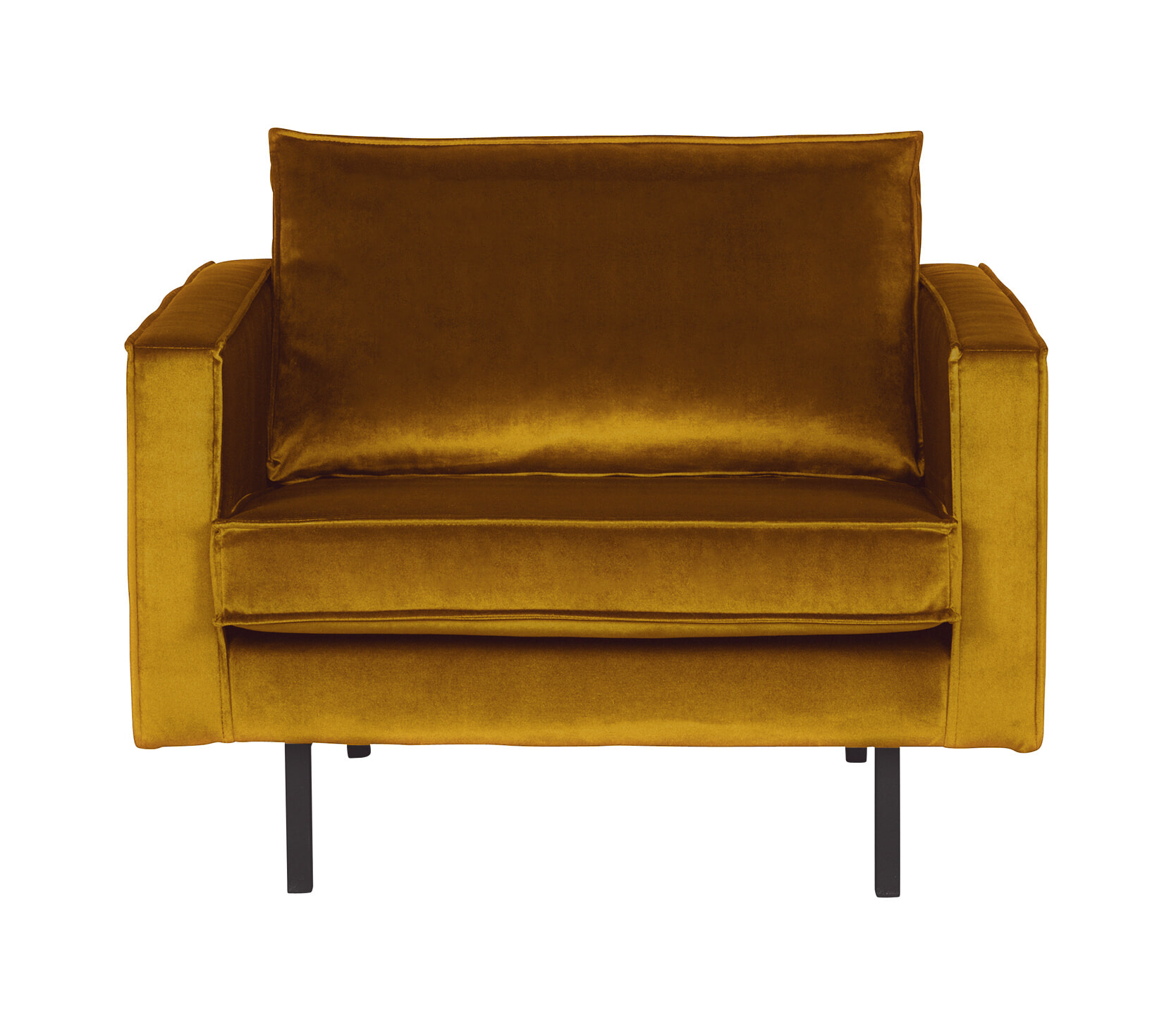 WOOOD Fauteuil Rodeo Velvet - Oker - BePureHome | WOOOD