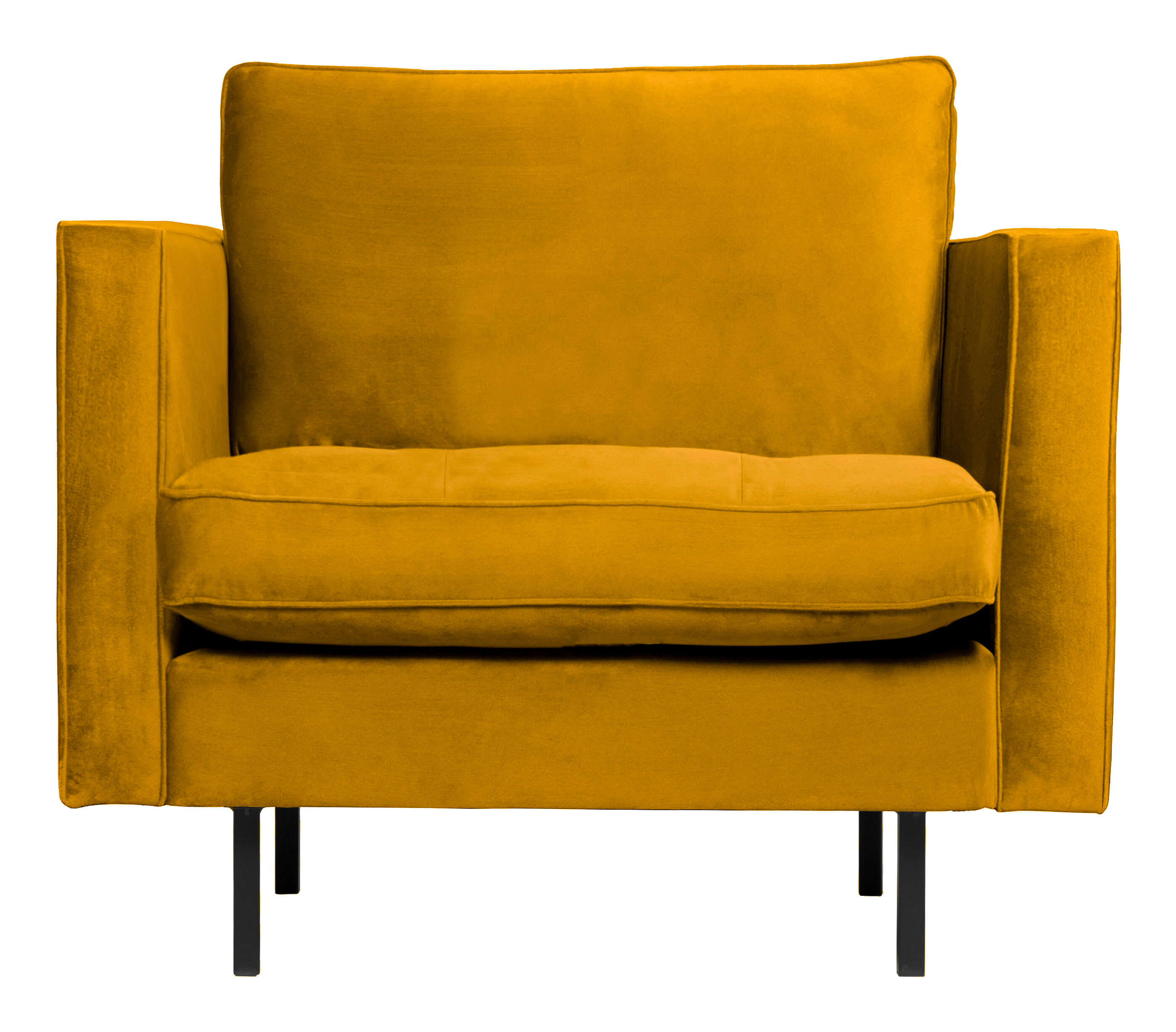 WOOOD Fauteuil Rodeo Velvet - Oker - BePureHome | WOOOD