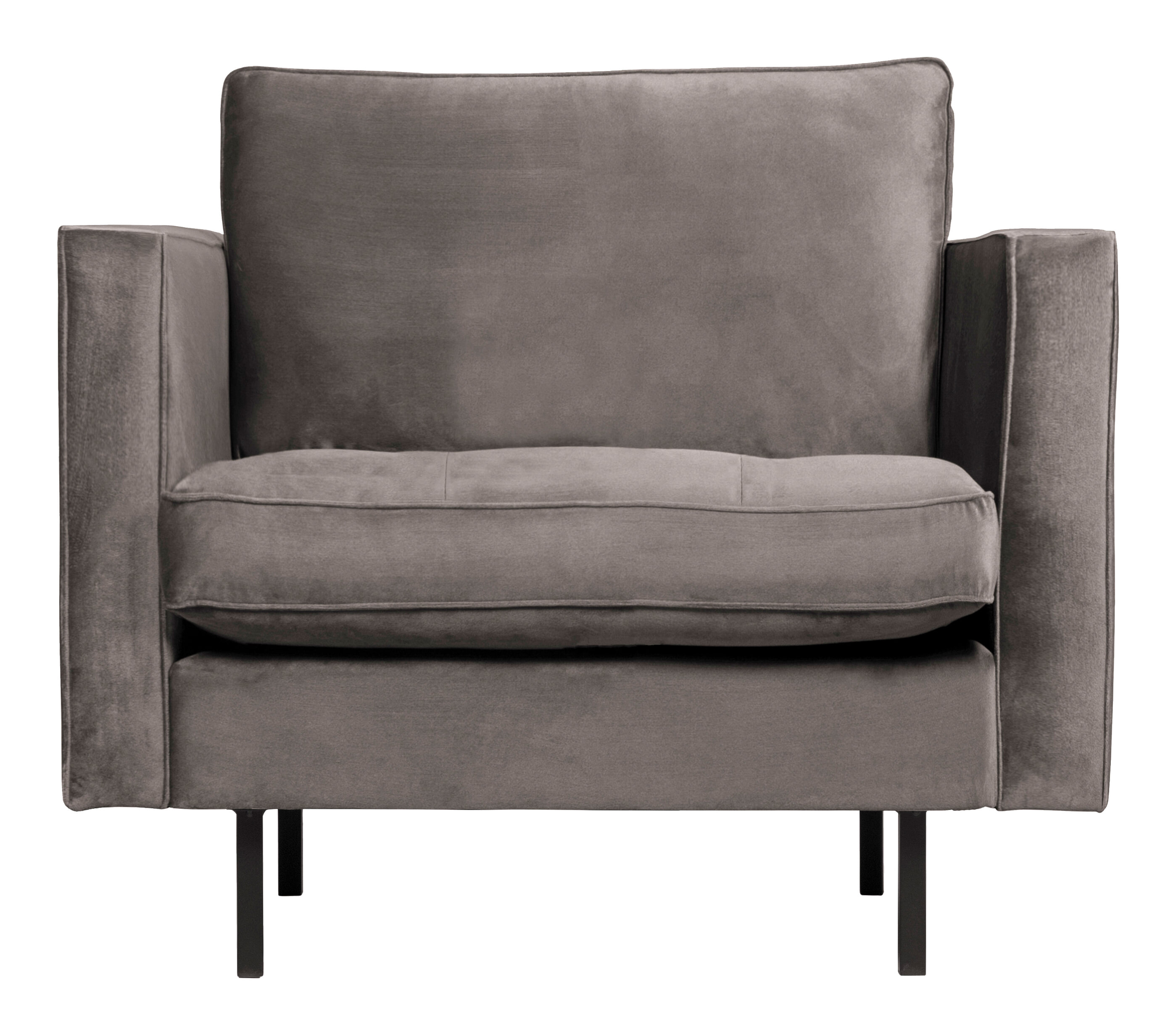 WOOOD Fauteuil Rodeo Velvet - Taupe - BePureHome | WOOOD