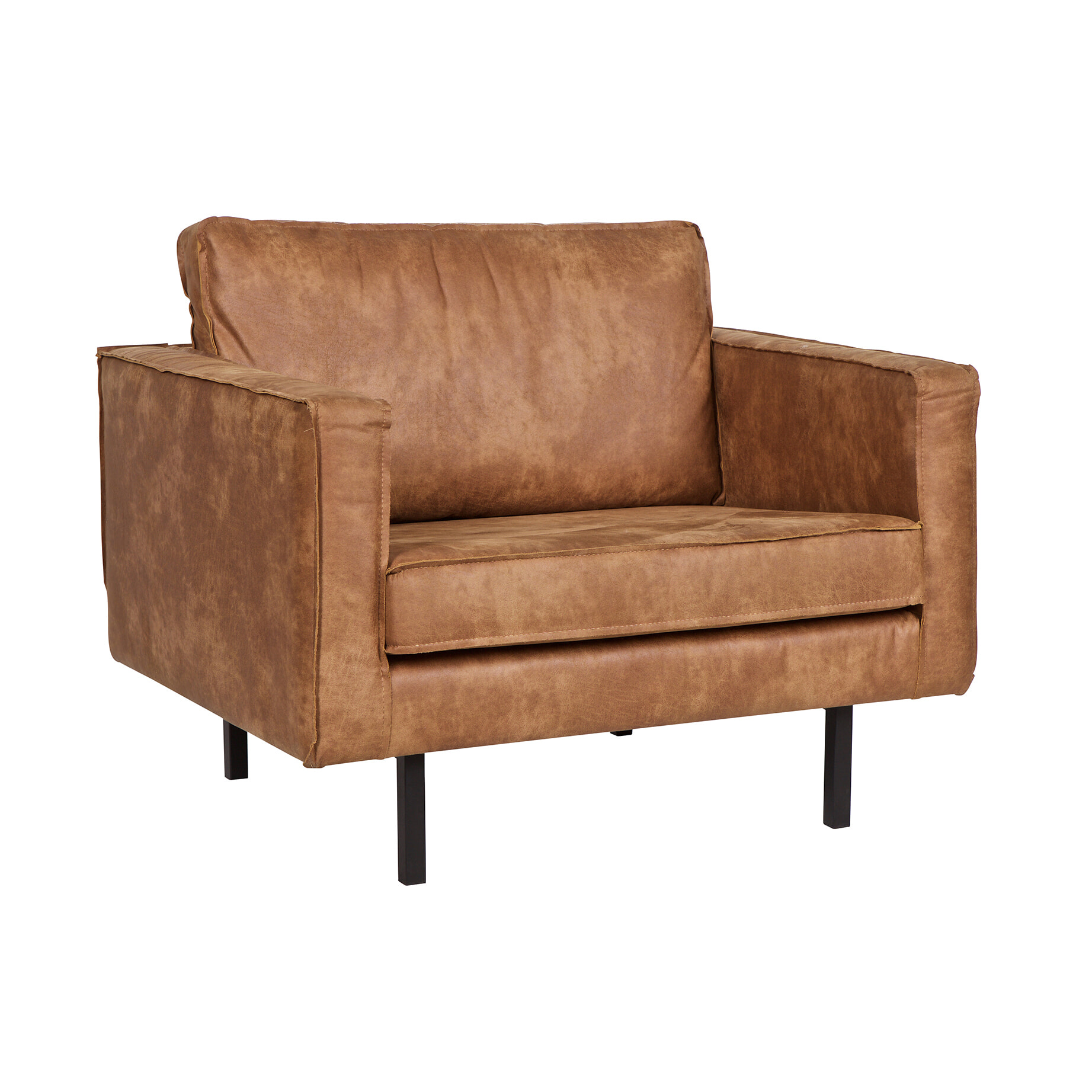 WOOOD Fauteuil Rodeo - cognac - BePureHome | WOOOD