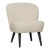 WOOOD Fauteuil Sara Bouclé - Creme | WOOOD