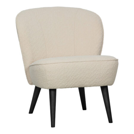 WOOOD Fauteuil Sara Bouclé - Creme | WOOOD