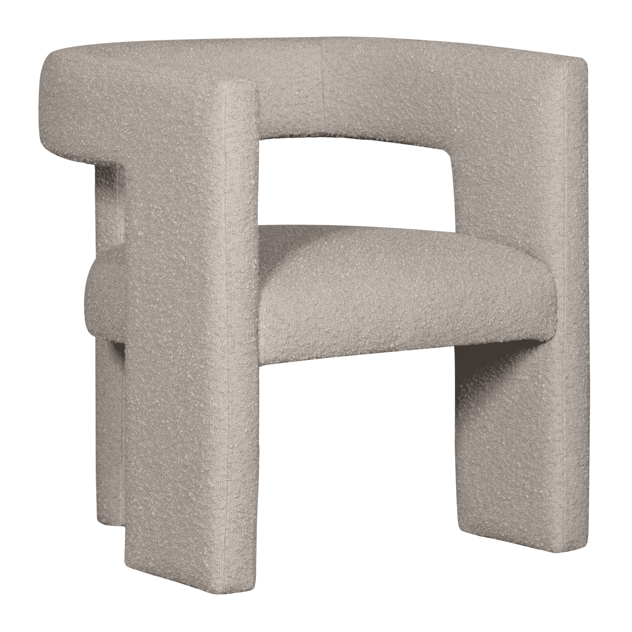 WOOOD Fauteuil Tiwa Bouclé - Beige - Exclusive | WOOOD