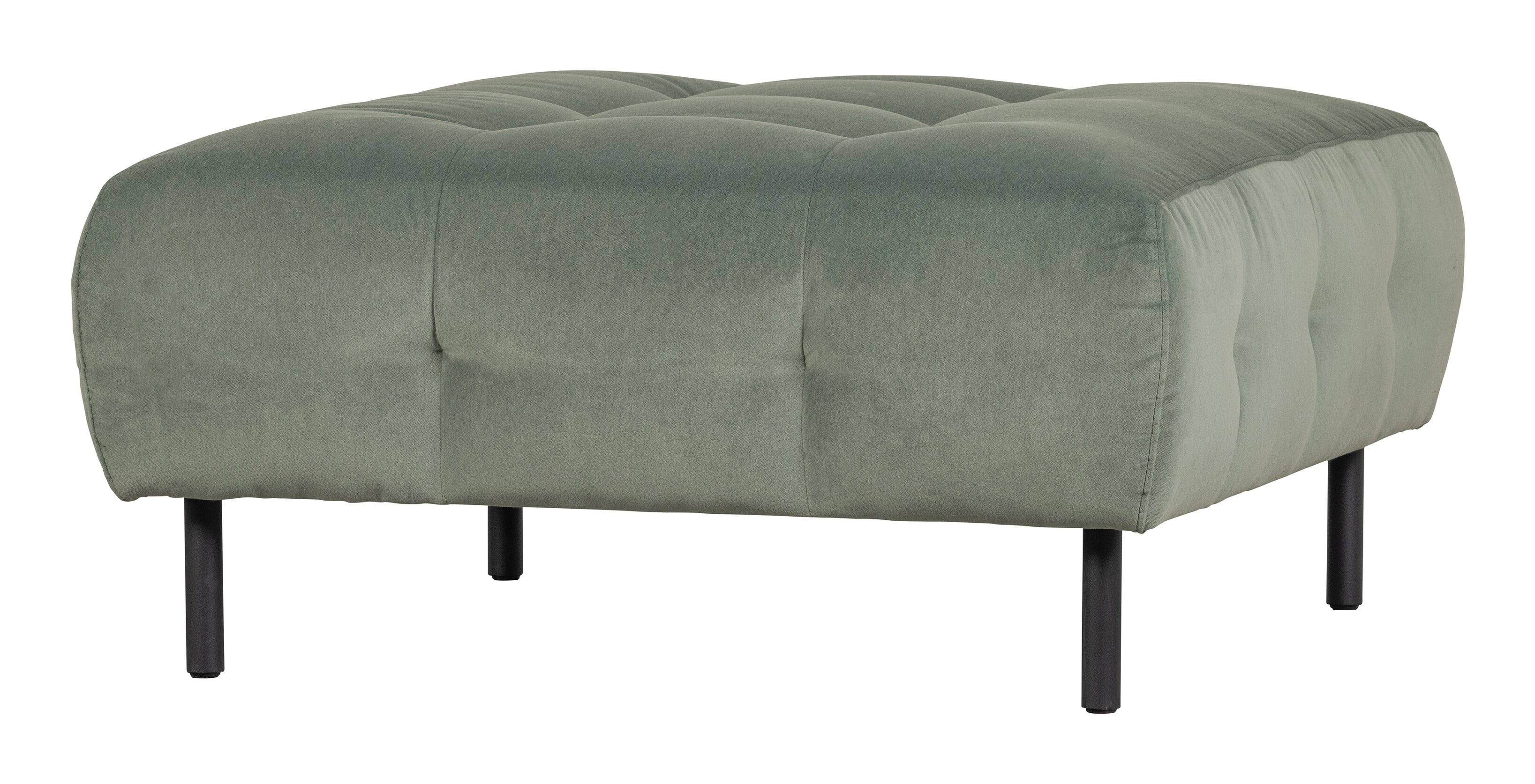 WOOOD Hocker Lloyd Velvet - Waterplant - Vierkant - Exclusive | WOOOD