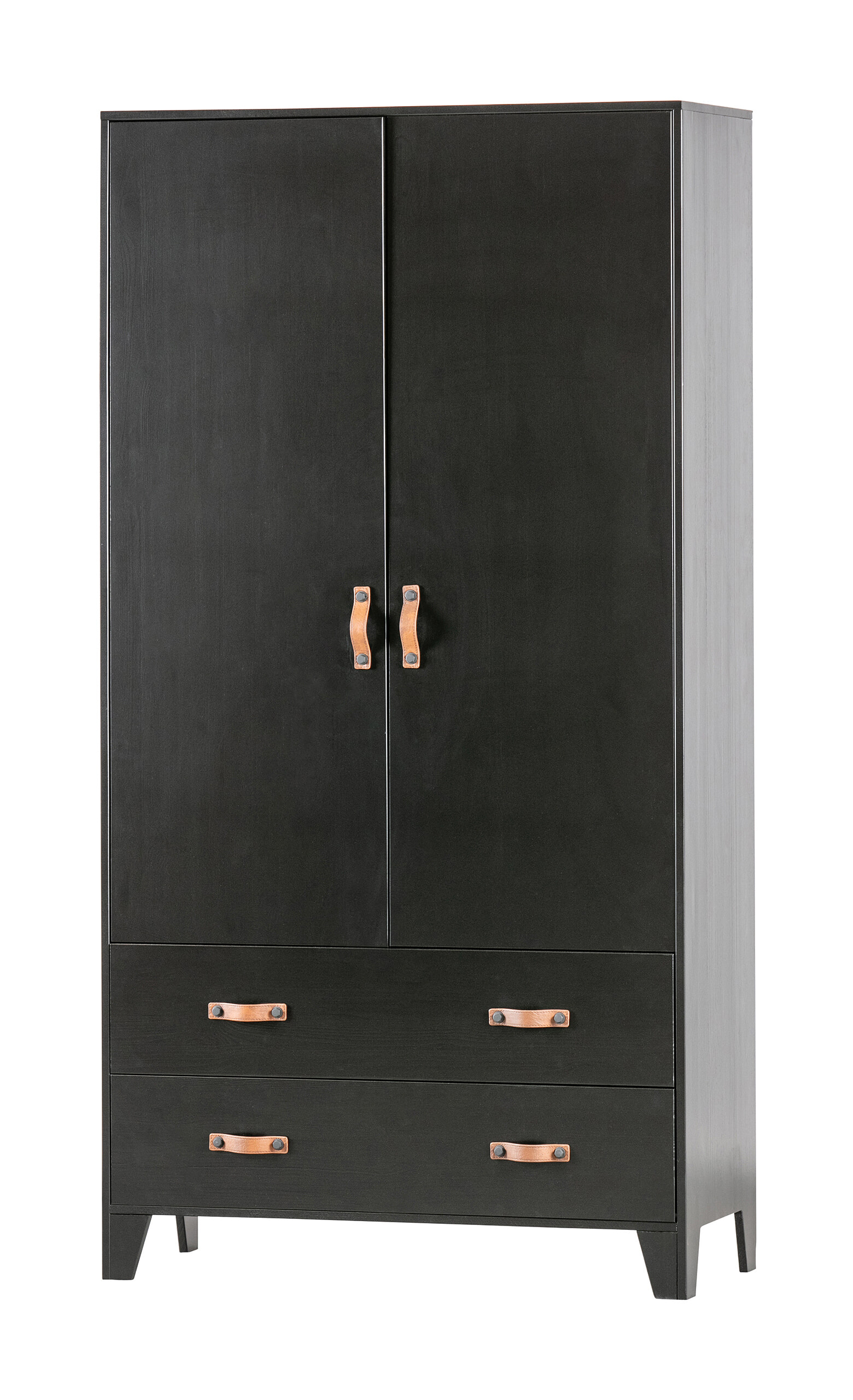WOOOD Kledingkast Dian 180 x 94cm - Diep Zwart | WOOOD