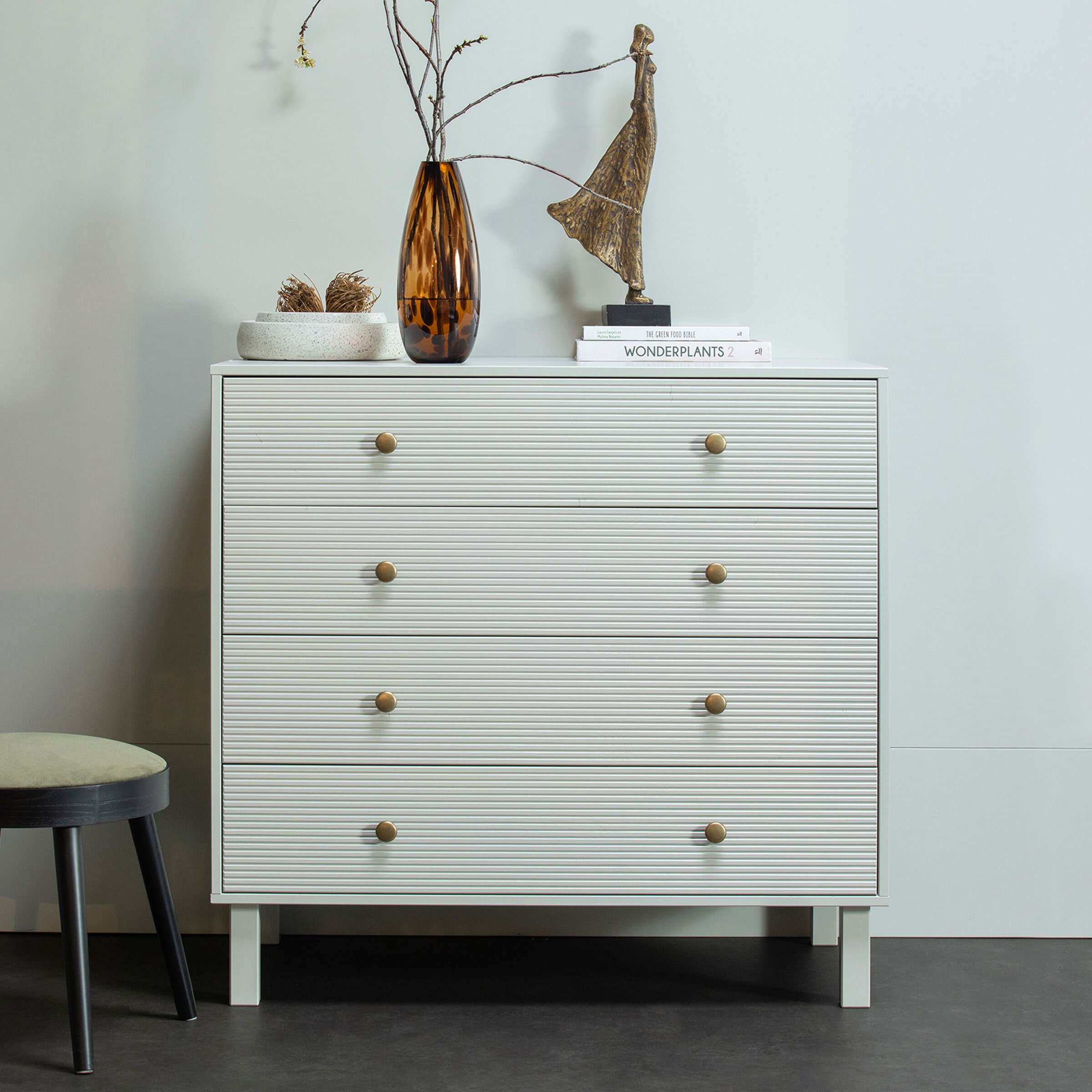 WOOOD Ladekast/Commode Madu 91 x 94cm - Wolkengrijs | WOOOD