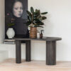 WOOOD Organisch Bureau / Sidetable 'Maan' MDF 150cm
