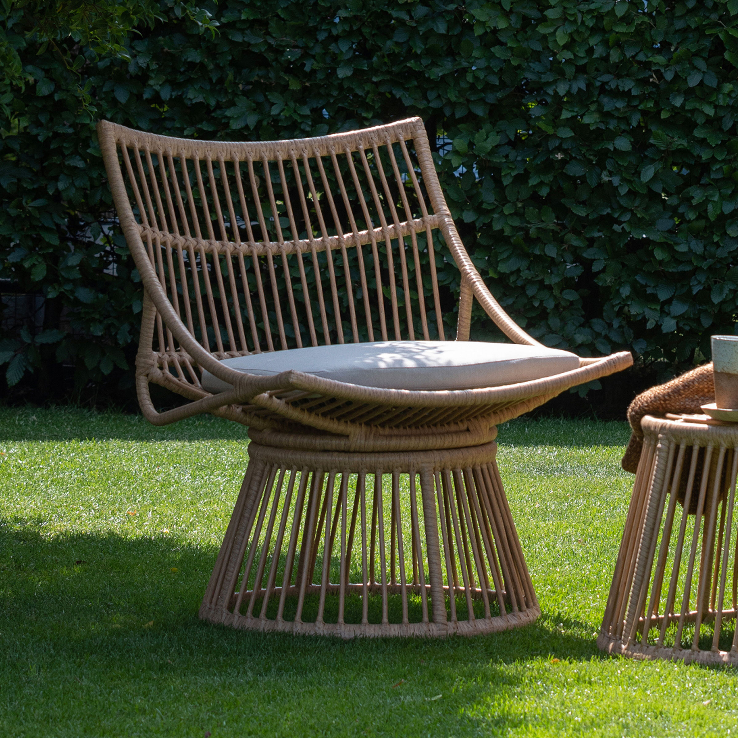 WOOOD Outdoor Fauteuil Alatna Wicker - Naturel | WOOOD