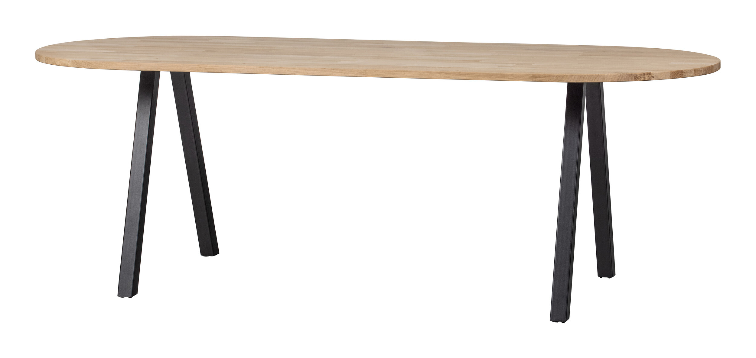 WOOOD Ovale Eettafel Tablo met 2-standen poot