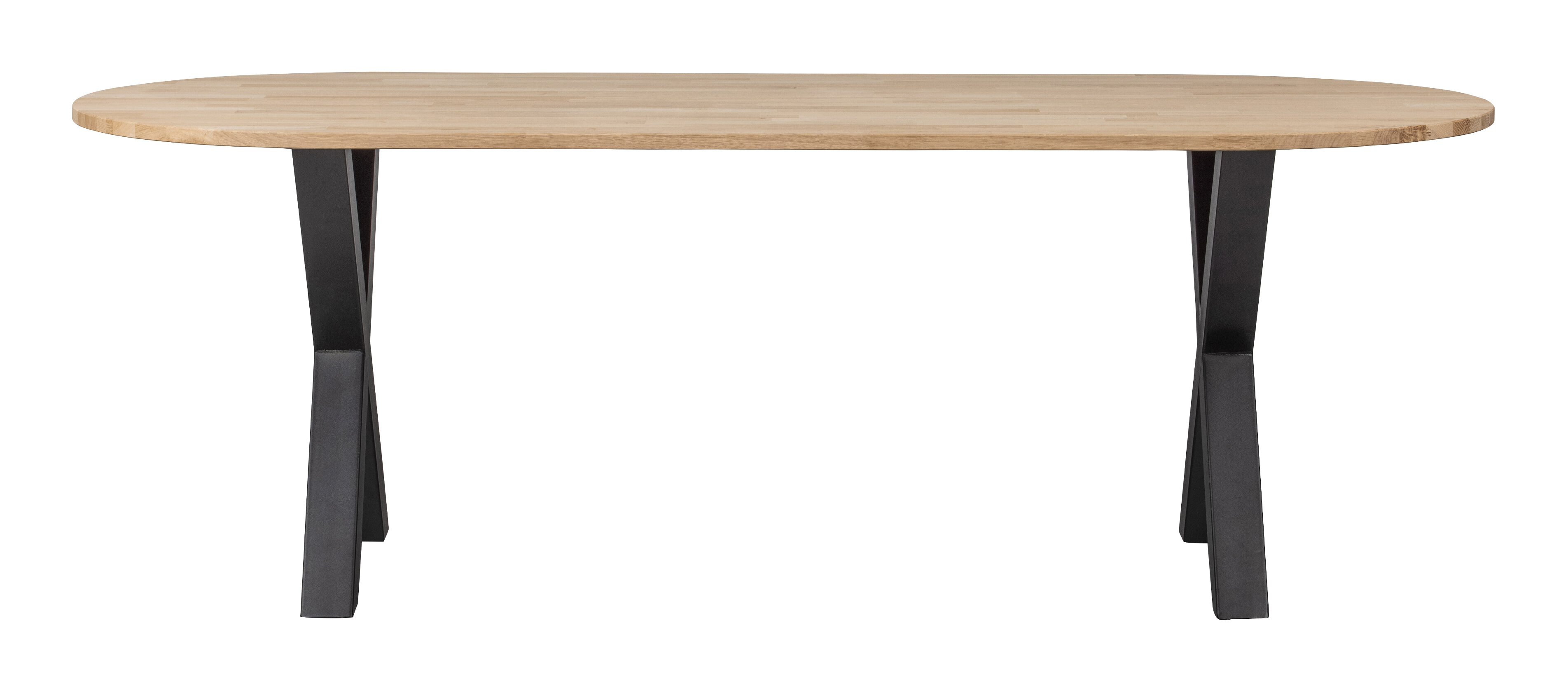 WOOOD Ovale Eettafel Tablo met X-poot