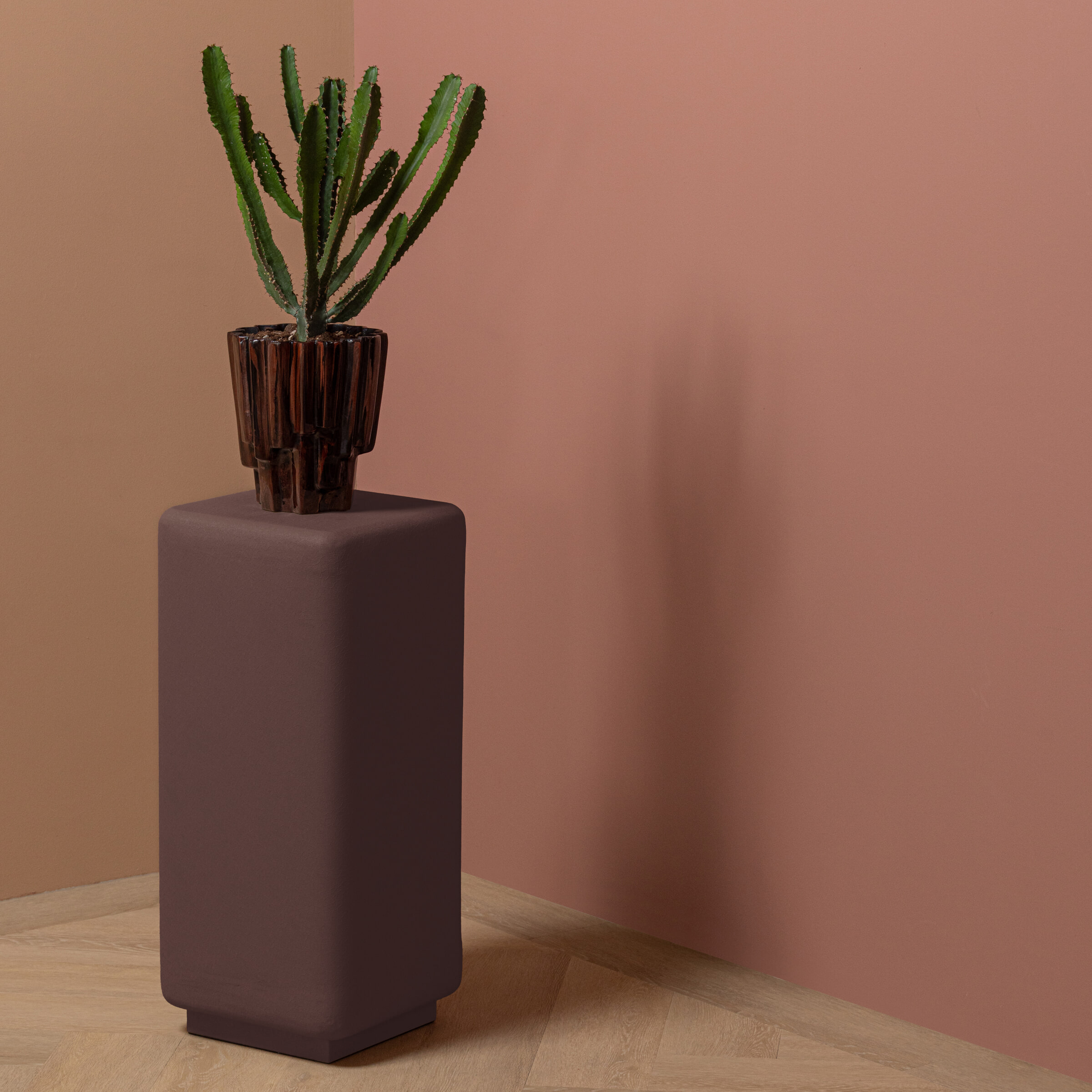WOOOD Plantenstandaard Luen 70cm - Bruin | WOOOD