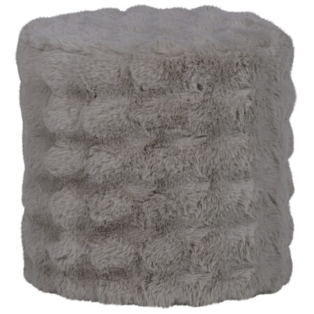 WOOOD Poef Olven Fluffy stof - Naturel | WOOOD