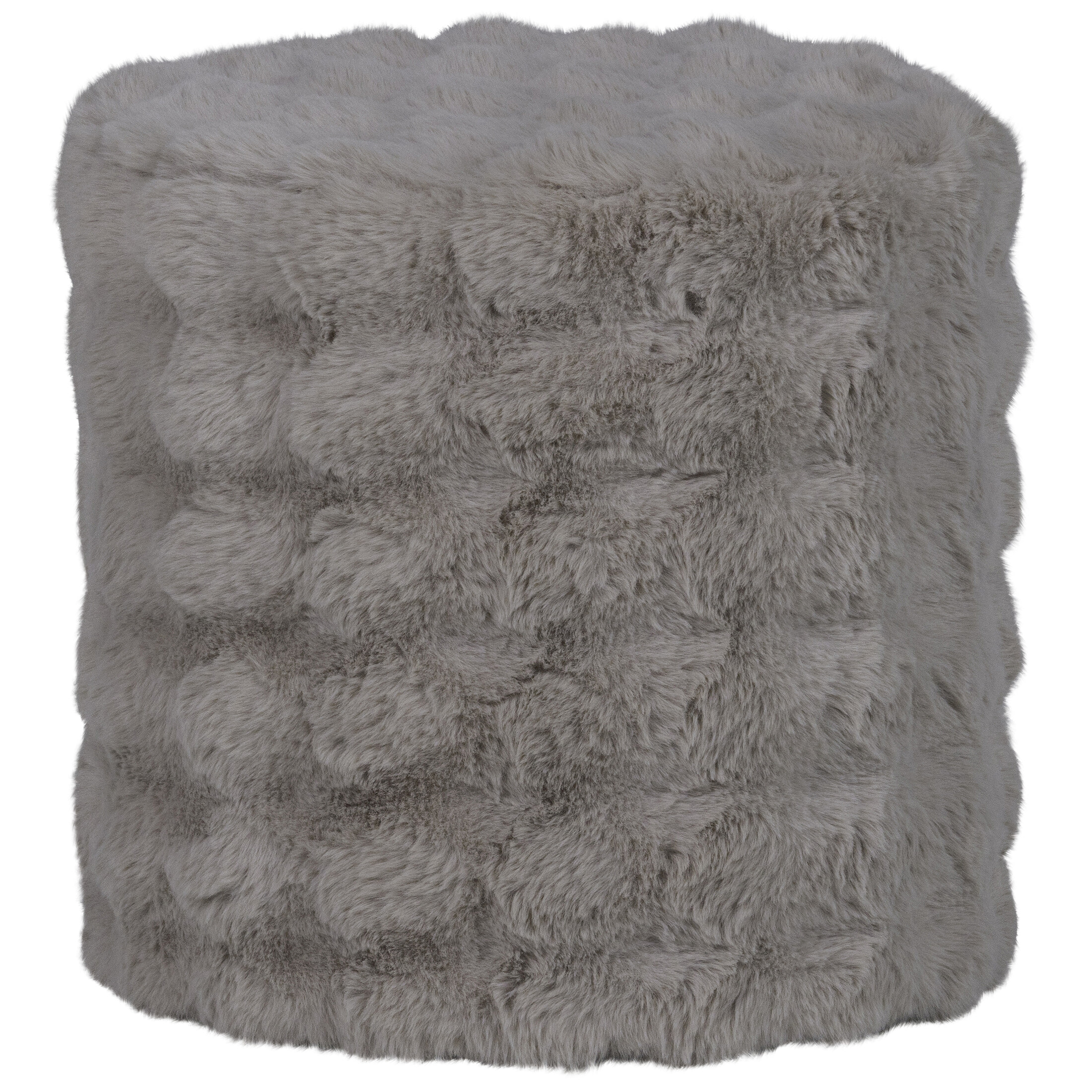 WOOOD Poef Olven Fluffy stof - Naturel | WOOOD