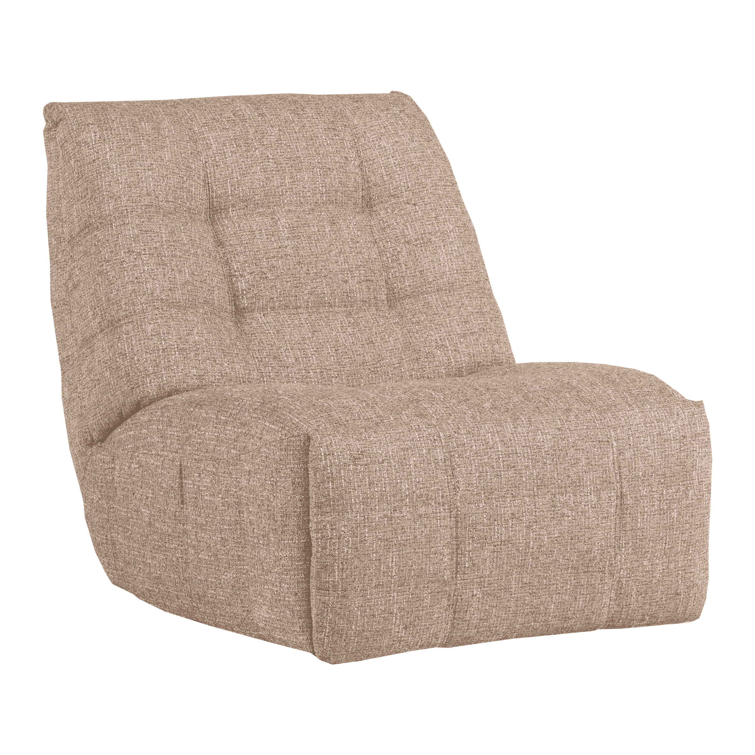 WOOOD Relaxfauteuil Hein Melange stof - Naturel | WOOOD