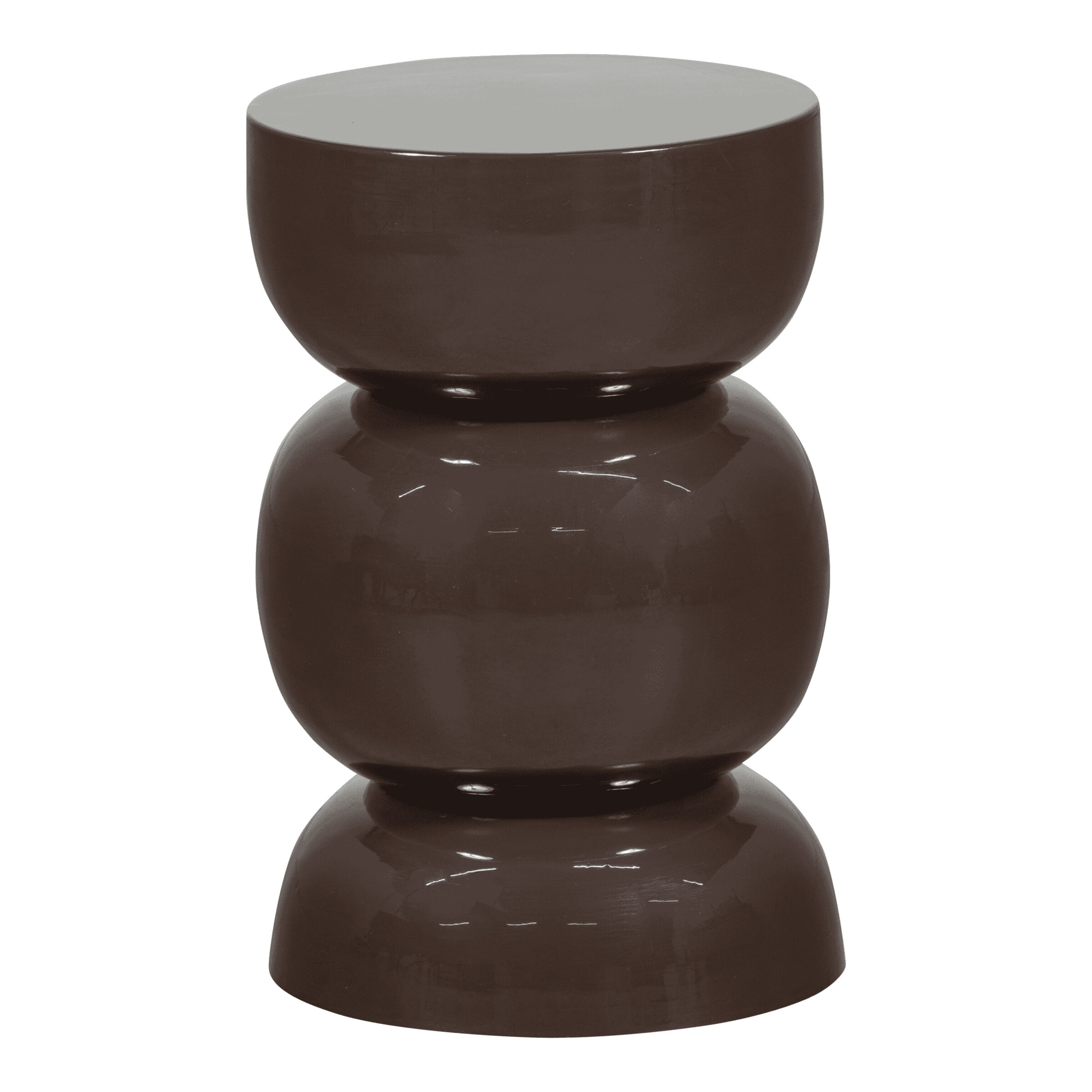 WOOOD Ronde Bijzettafel Breno 30cm - Donkerbruin | WOOOD
