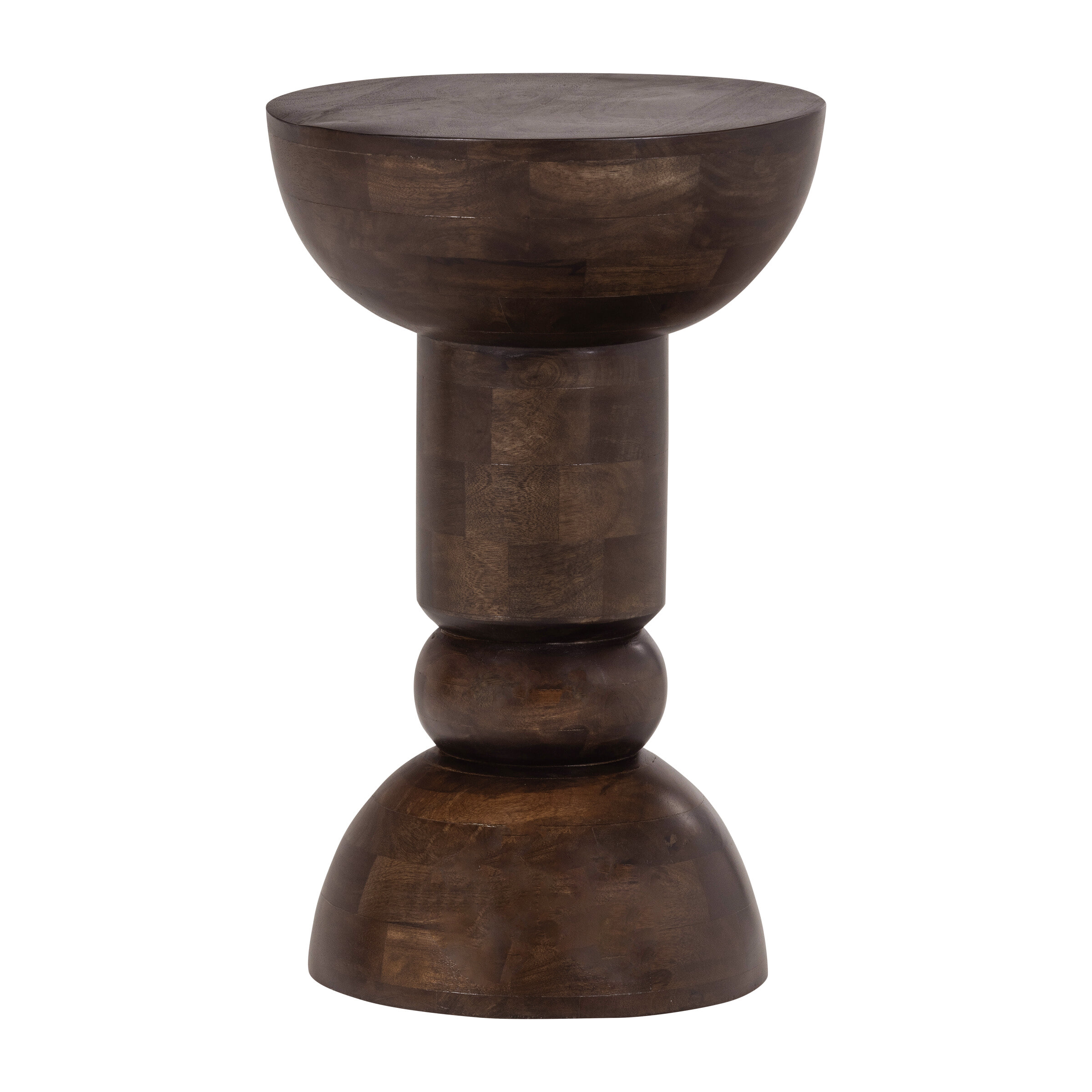 WOOOD Ronde Bijzettafel Emel Mangohout