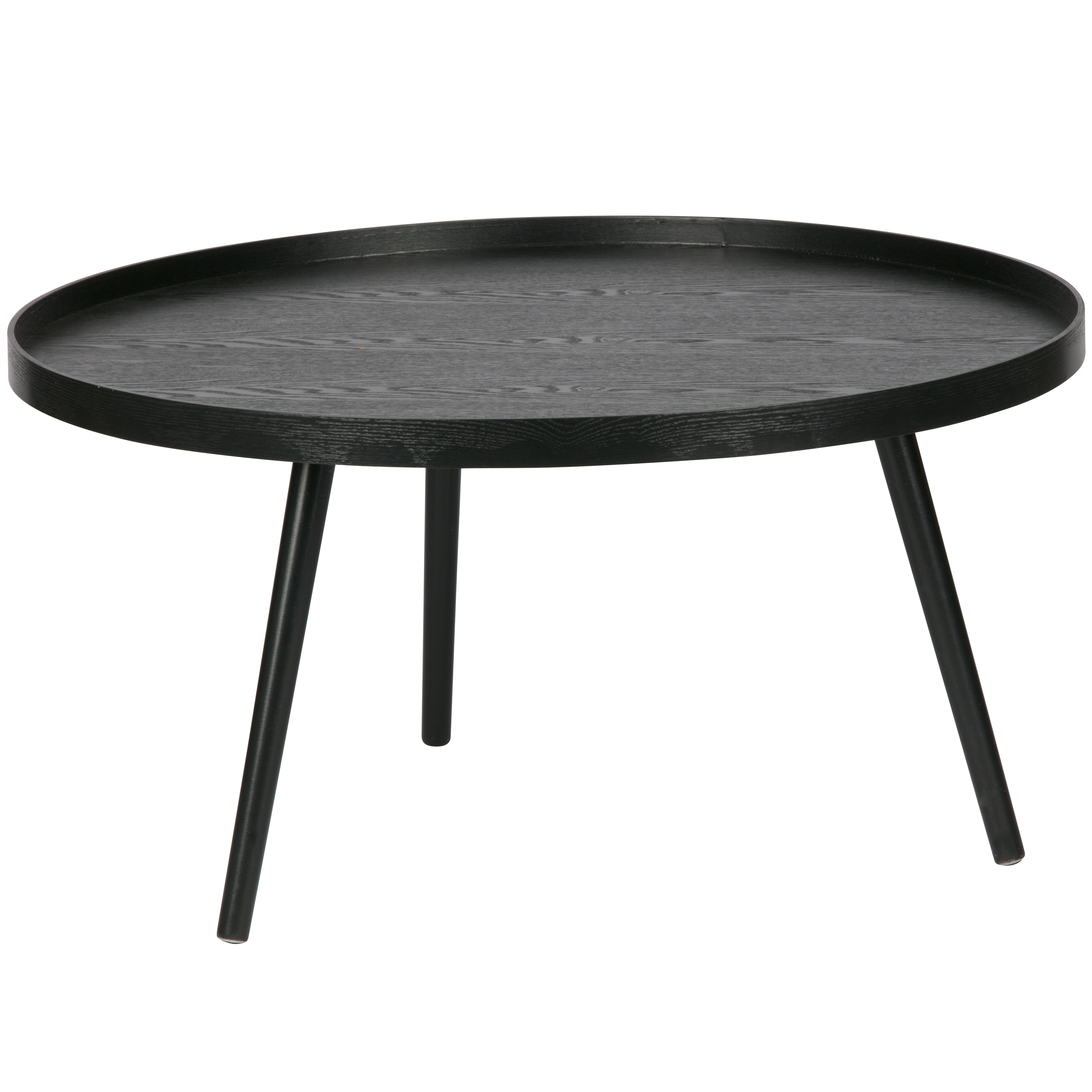 WOOOD Ronde Bijzettafel Mesa 78cm - Zwart | WOOOD
