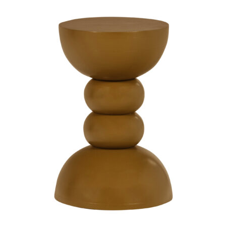 WOOOD Ronde Bijzettafel Miel Mangohout