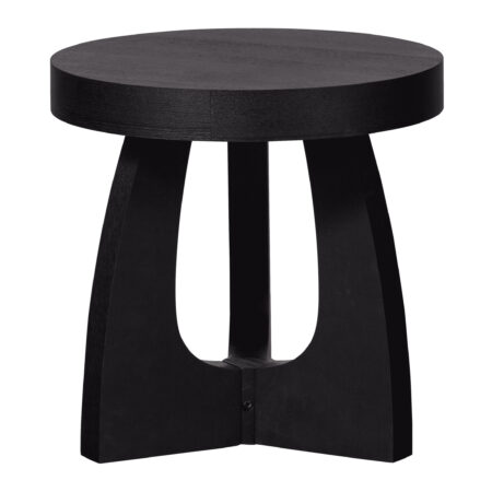 WOOOD Ronde Bijzettafel Tala 45cm - Zwart - Exclusive | WOOOD
