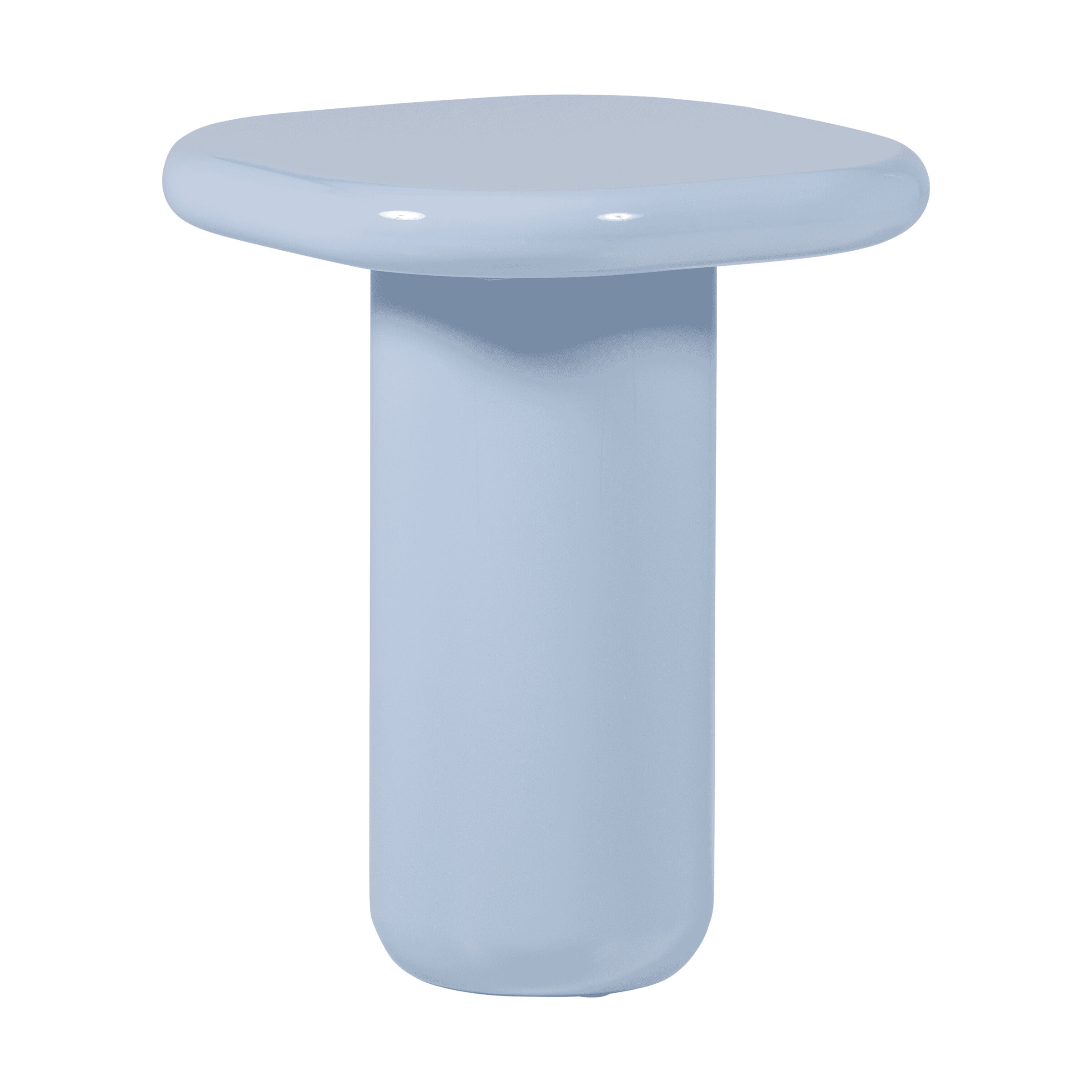WOOOD Ronde Bijzettafel Zava 50 x 50cm - Lichtblauw - Ovaal | WOOOD