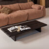 WOOOD Salontafel Lion MDF 140 x 60cm - donkerbruin - Japandi - Exclusive | WOOOD