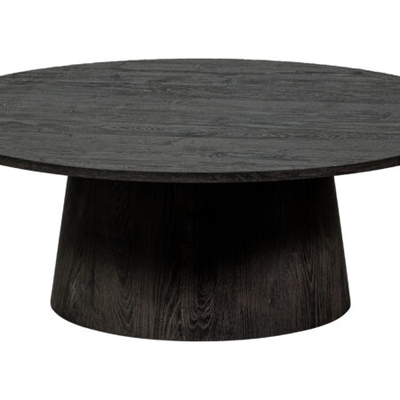 WOOOD Salontafel Maan 100cm - Donkerbruin - Rond - Exclusive | WOOOD