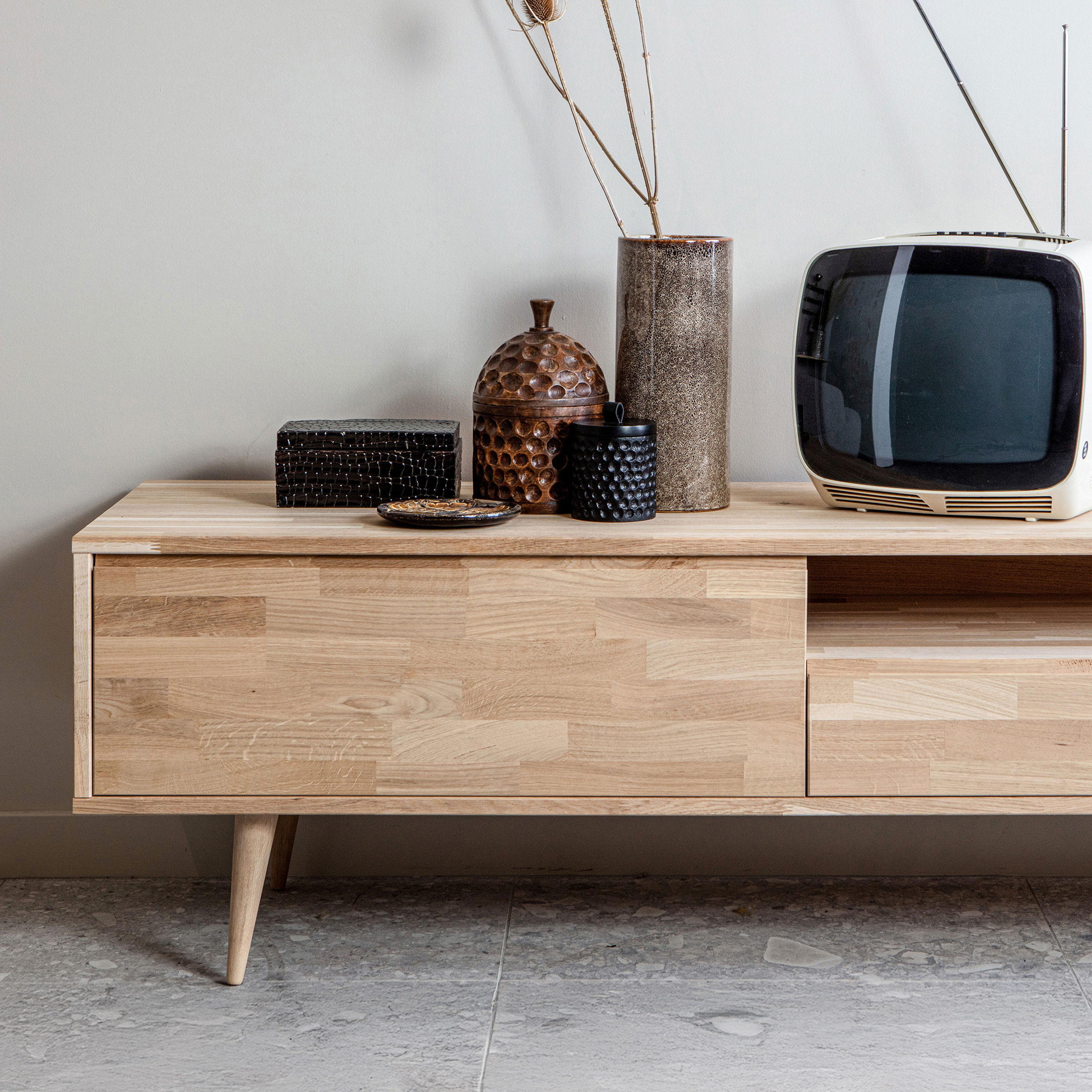WOOOD TV-Meubel Tygo Eiken