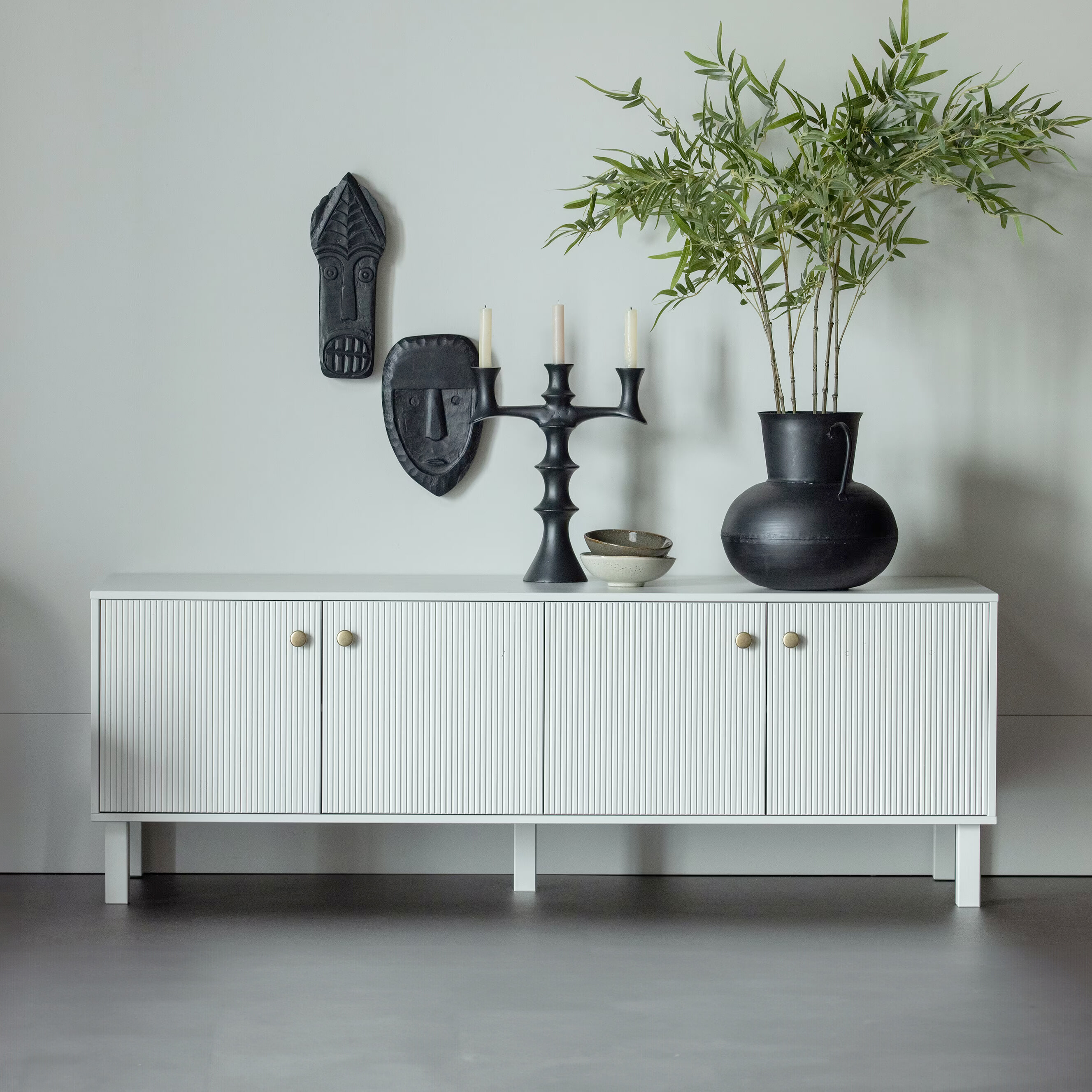 WOOOD TV-meubel Madu 160cm - Wolkengrijs | WOOOD