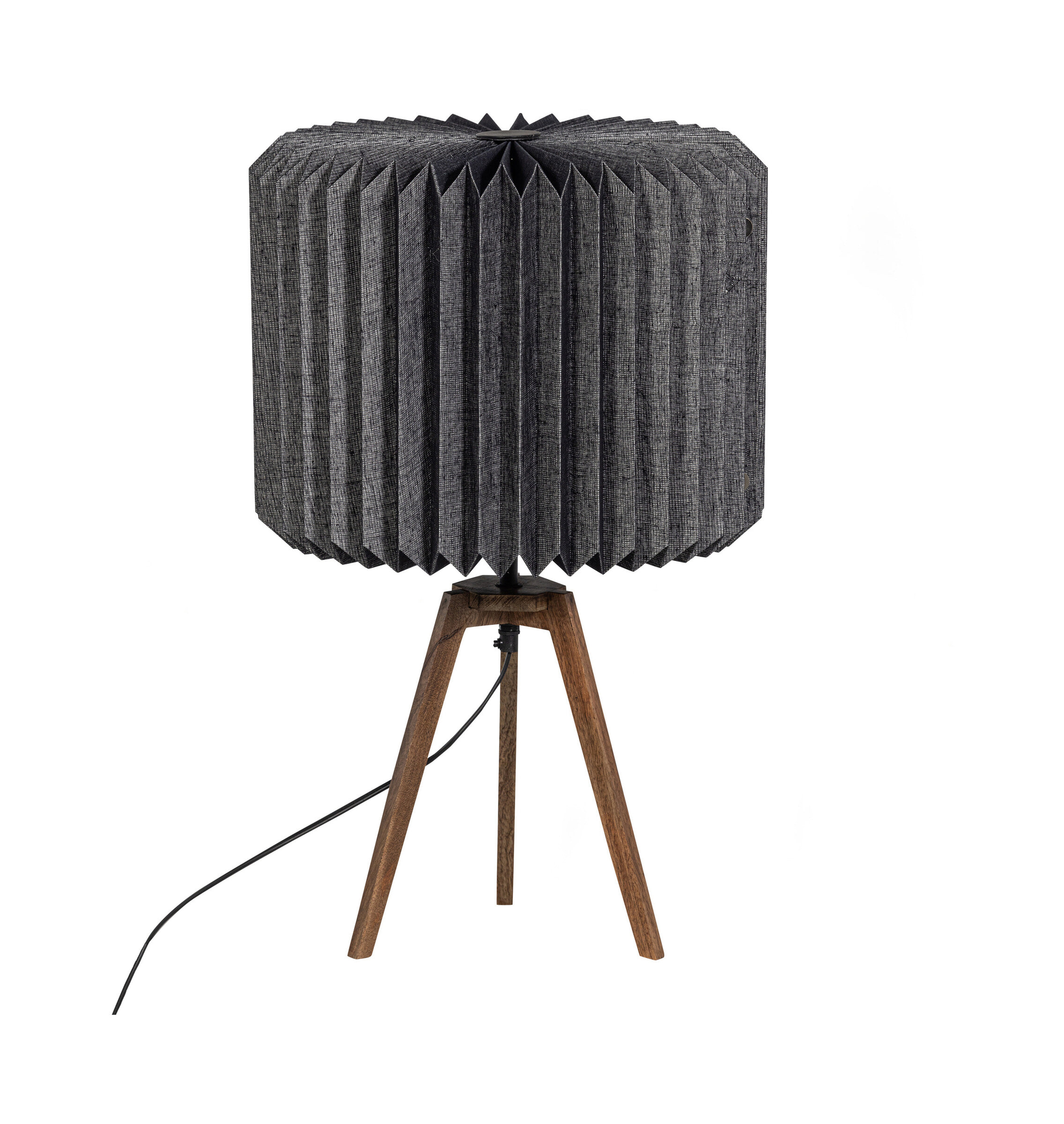 WOOOD Tafellamp Bones Gevouwen papier - Zwart - BePureHome | WOOOD