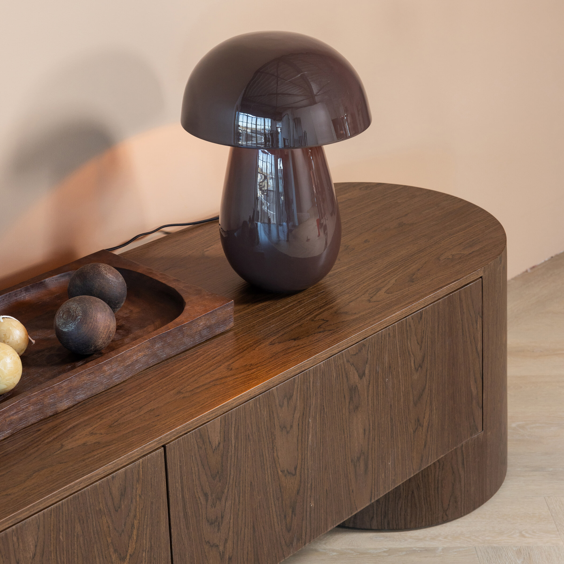 WOOOD Tafellamp Lumor - Bruin | WOOOD