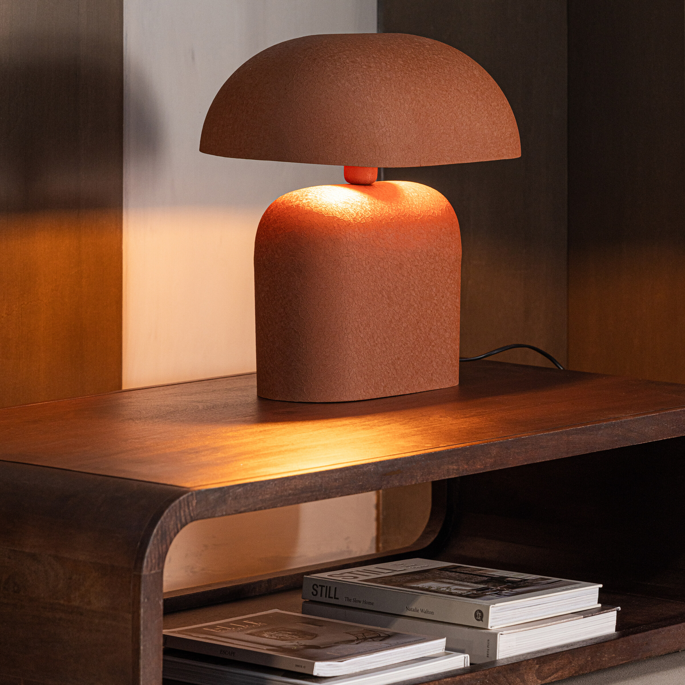 WOOOD Tafellamp Tilo 45cm - Bruin | WOOOD